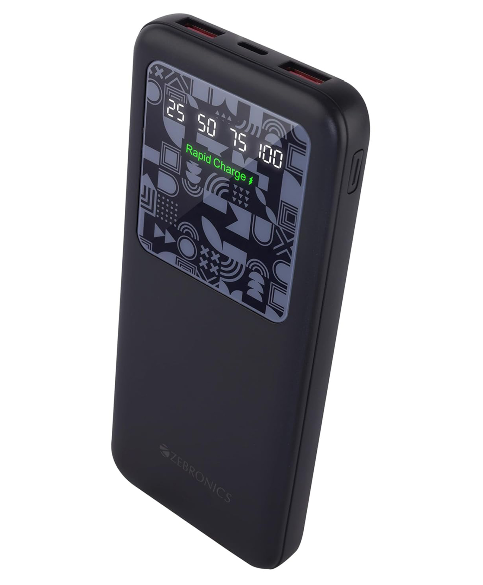 ZEBRONICS MB10000S15 Power Bank, 10000 mAh, Rapid Charge, 22.5W Output, Dual USB Output, PD 3.0 Type C, Built in Protections, Percentage Indicator, Black-image-30