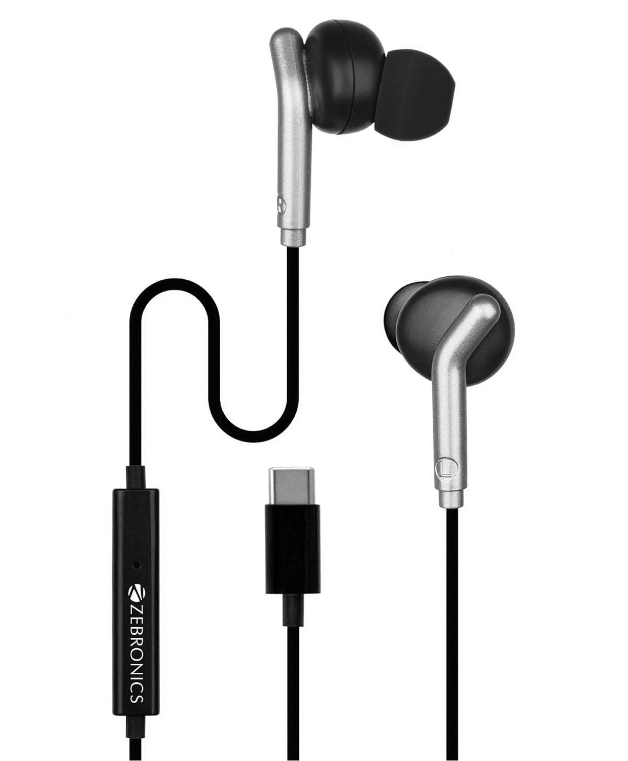 Zebronics Type-C Wired Earphones, in-Line MIC, Deep Bass, 1.2m Cable, 10mm Neodymium Driver, Light Weight, in-Ear Design, Compatible with Mobile, Tablet, Laptop (Bro C, Black)-image-38