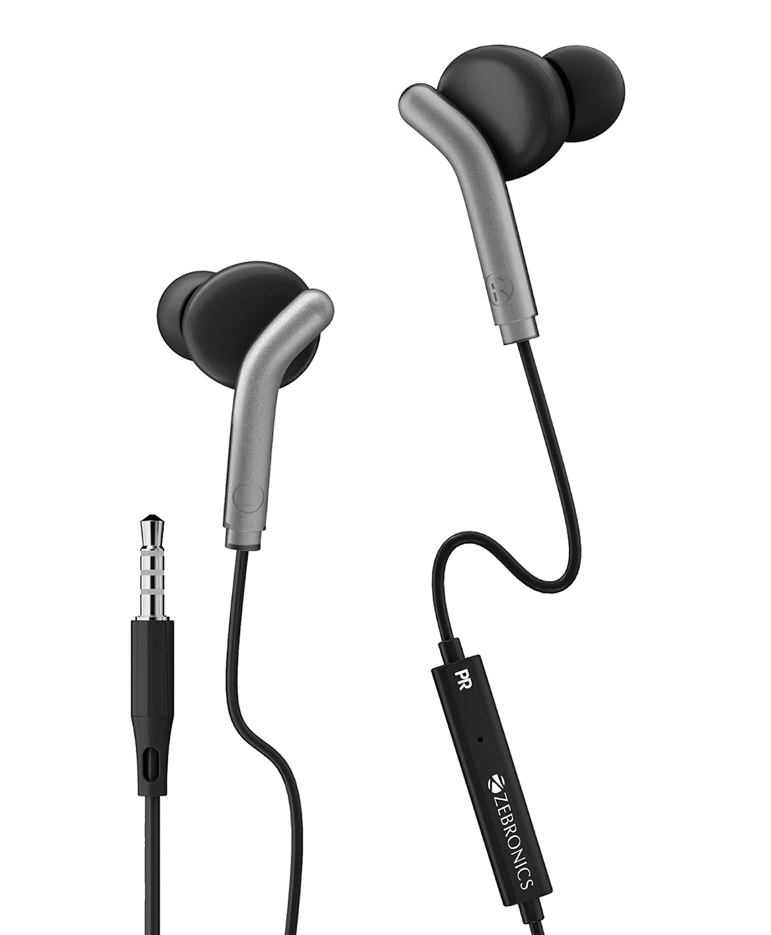 ZEBRONICS Bro in Ear Wired Earphones with Mic, 3.5mm Audio Jack, 10mm Drivers, Phone/Tablet Compatible (Black)-image-12