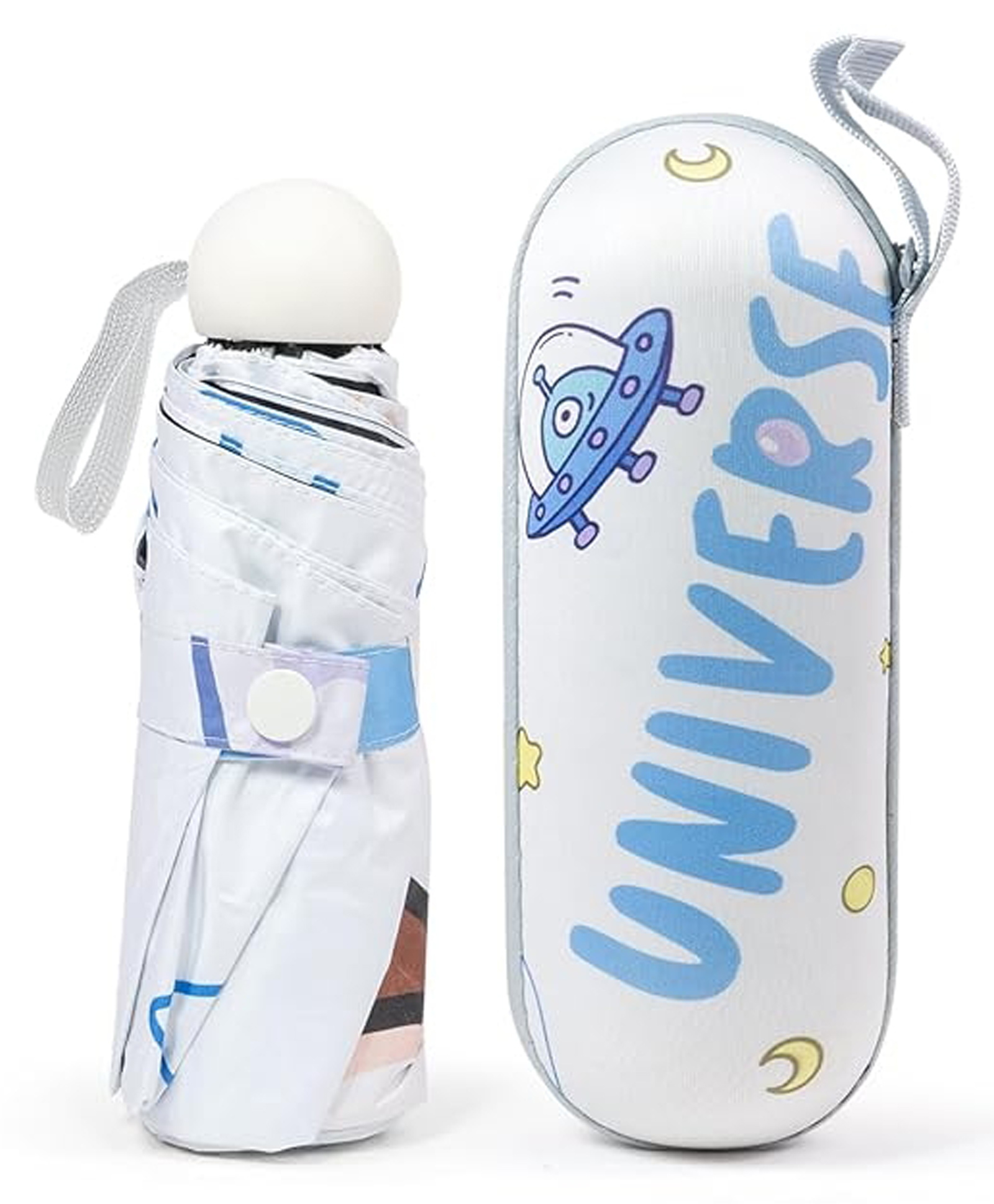 StarAndDaisy Crocodile Printed Umbrella With Case - Blue-image-2