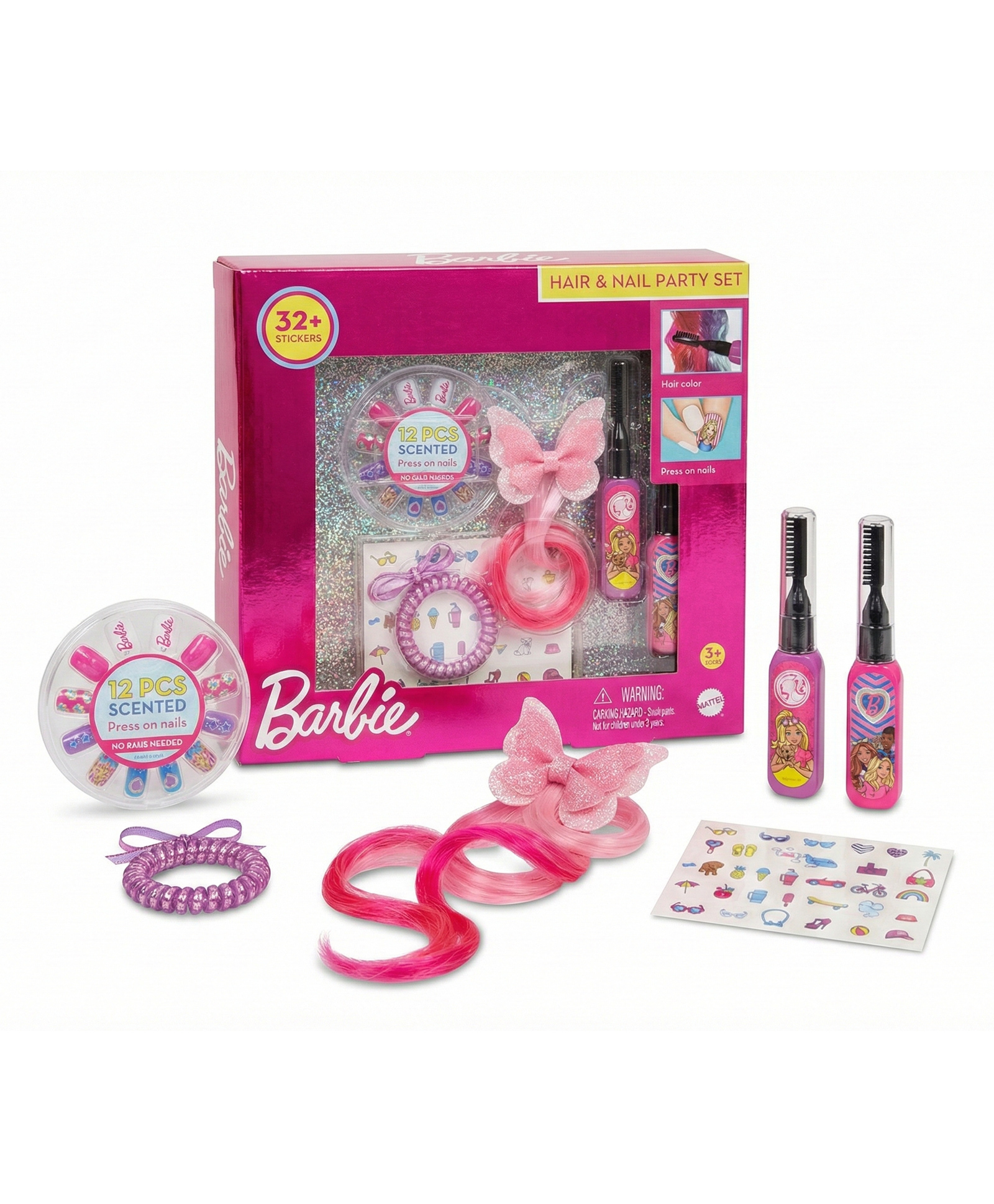 Barbie Hair & Nail Party Set - Multicolor-image-4