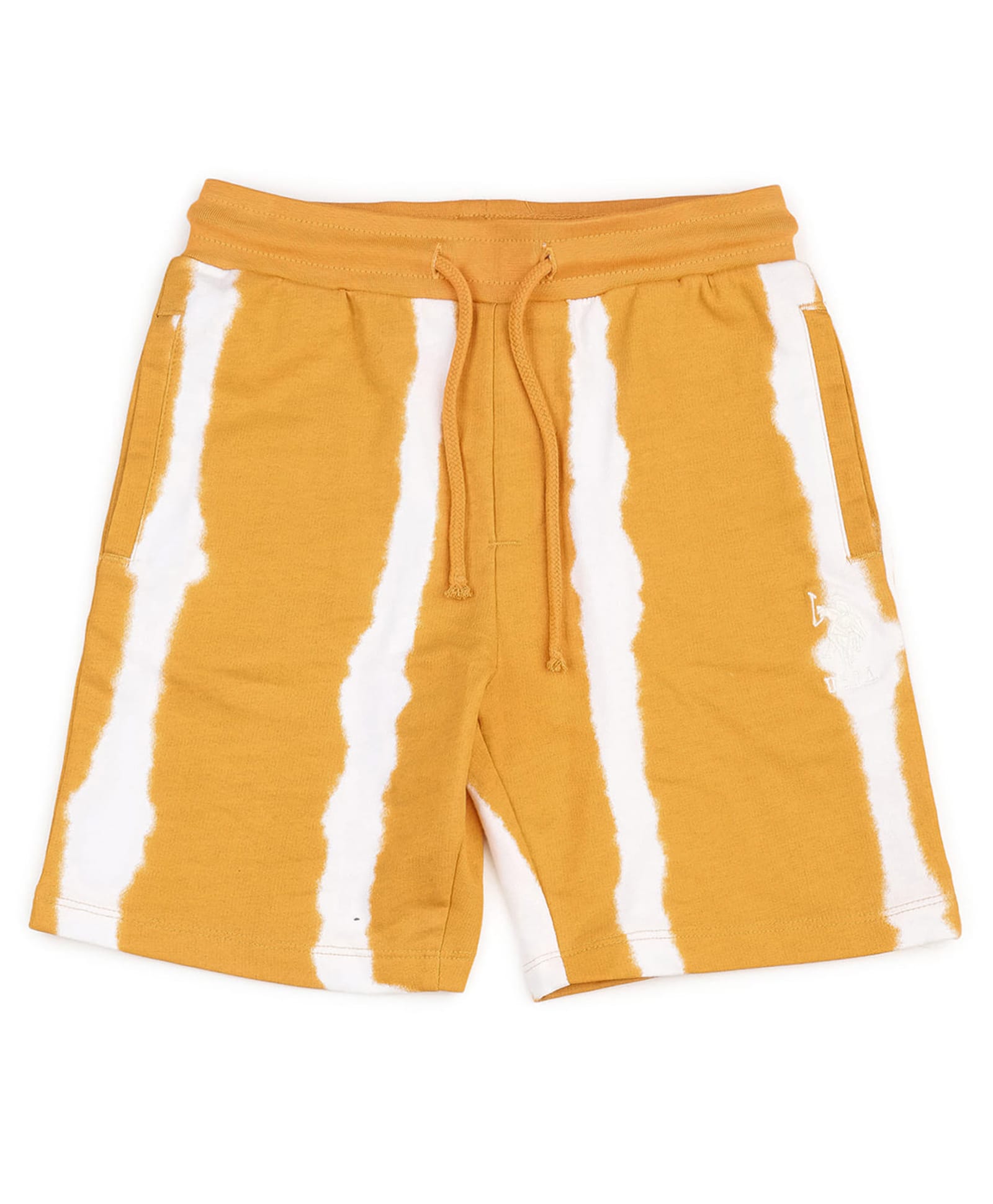 U.S. Polo Assn. Kids Cotton Knit Striped Shorts - Yellow-picture-39