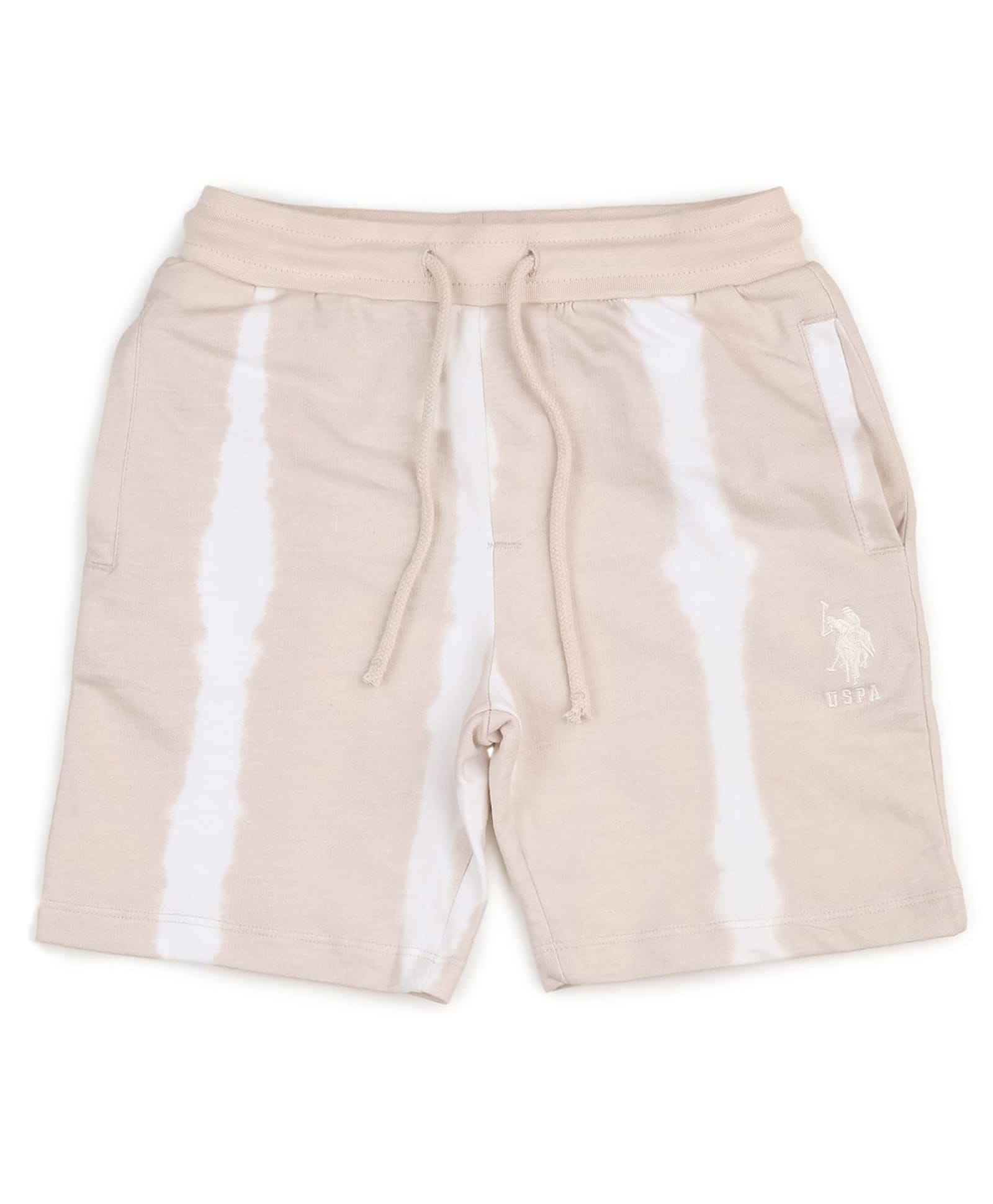U.S. Polo Assn. Kids Cotton Knit Striped Shorts - Beige-picture-18
