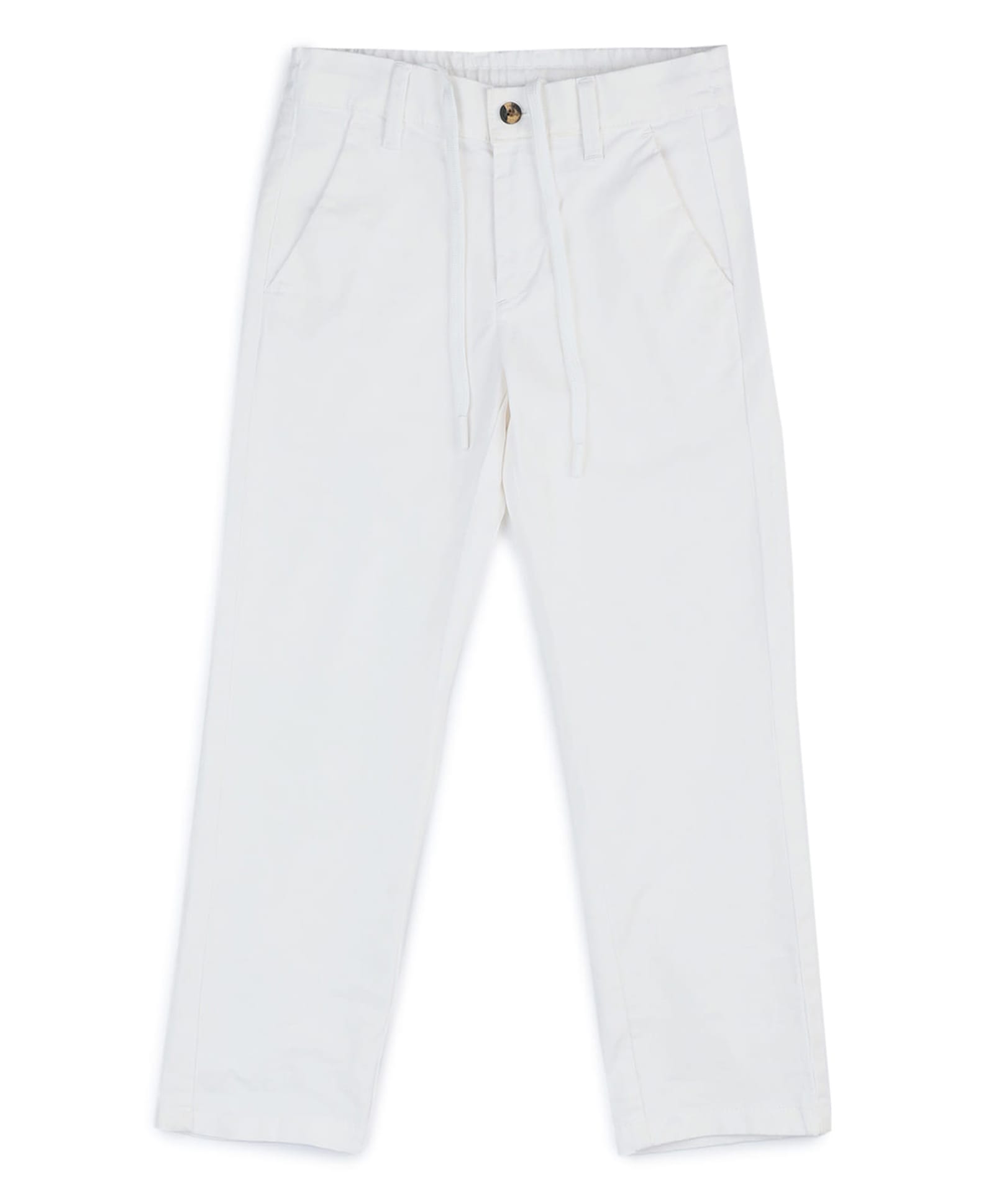 U.S. Polo Assn. Kids Cotton Woven Solid Trousers - White-picture-37