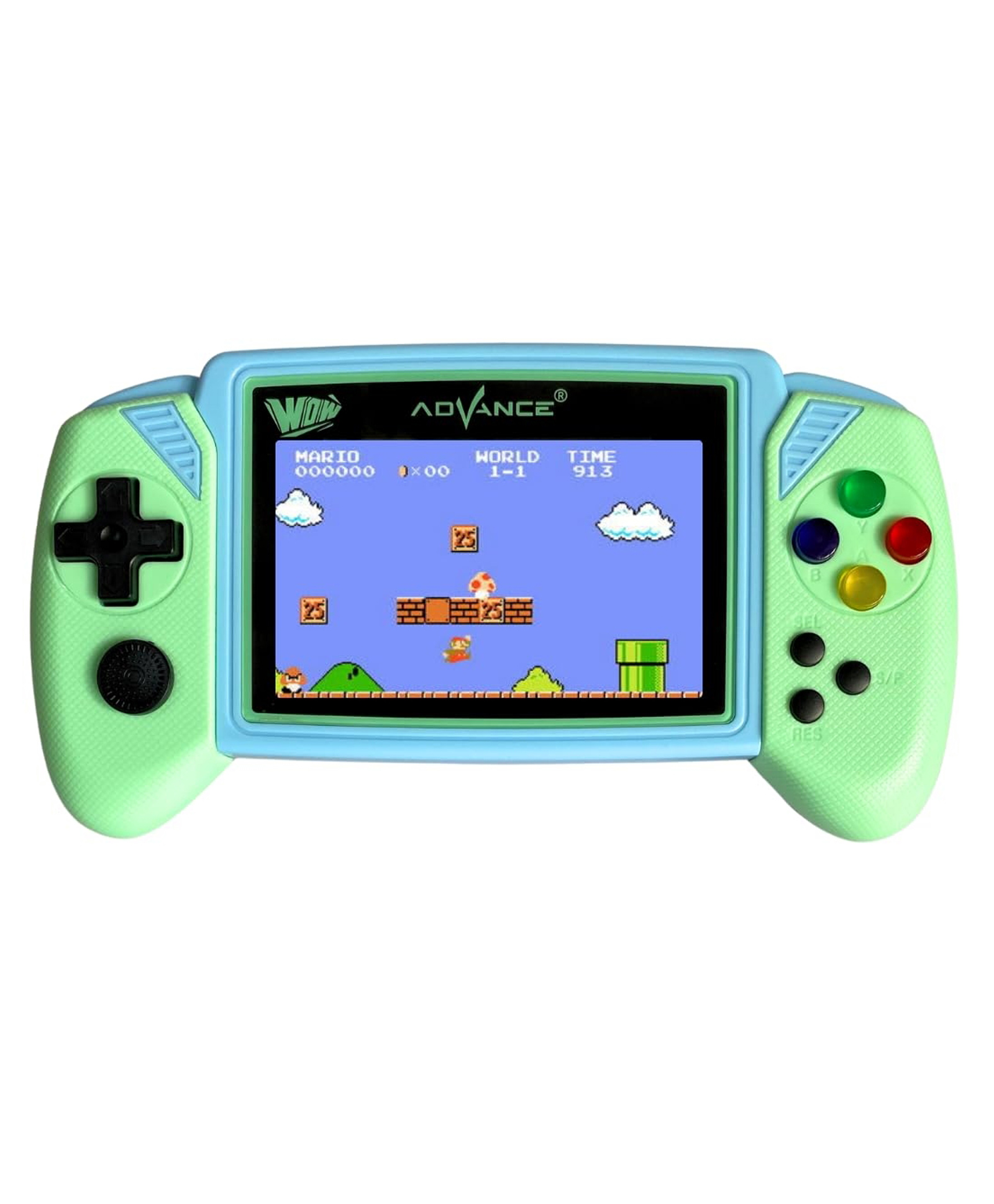 TMG Handheld Game Console,500 Classical Games Retro Video Games Player 3.5' Color Screen Support Connecting TV Game for Kids Boys,Birthday Gifts. (Green Grey)-image-36