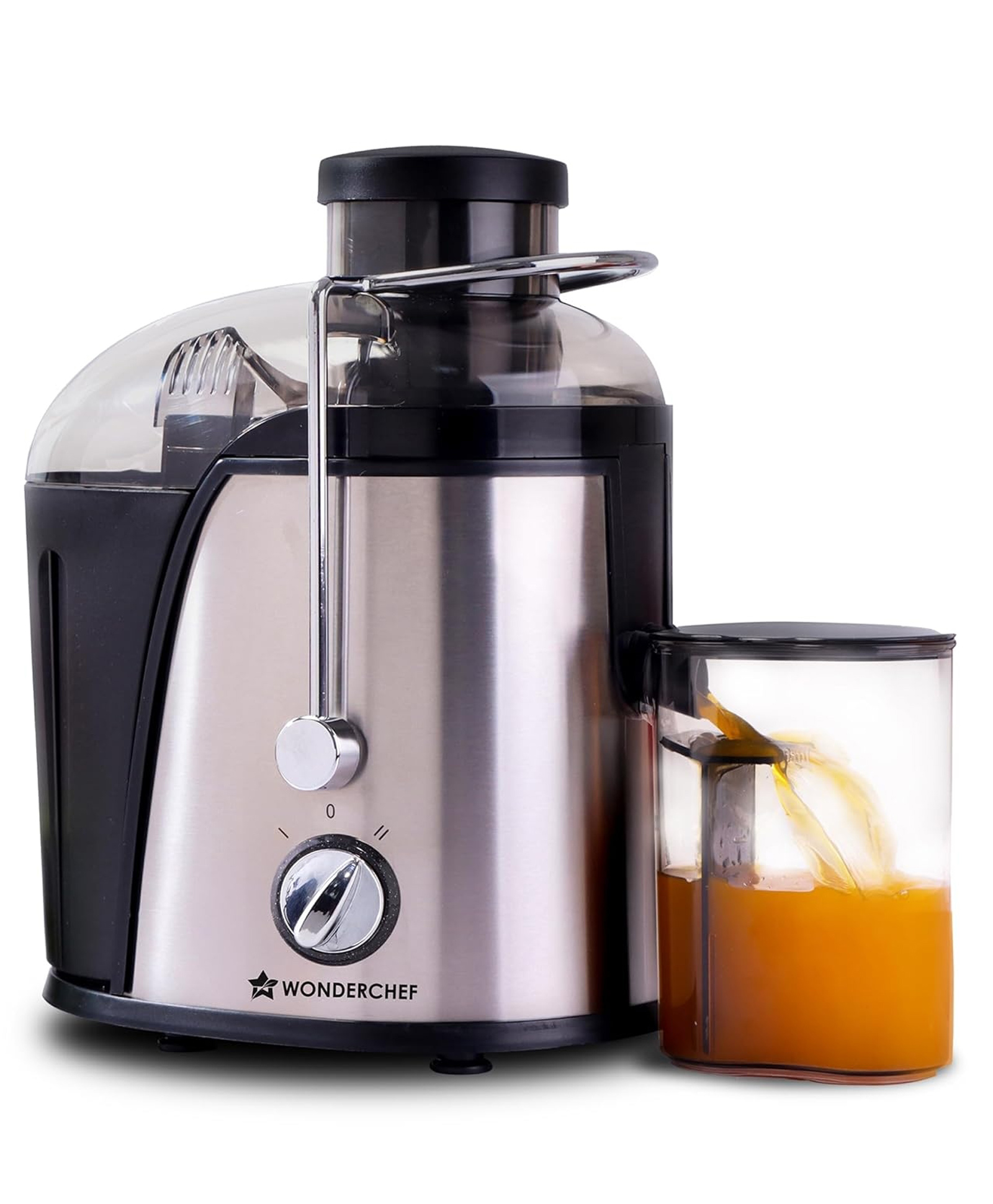 Wonderchef Venezia Centrifugal Juicer for Home | 500W-Silver | Fresh Fruit & Vegetable Juice in Seconds | Dual Speed Control | Pulp Separator for Easy Cleaning | Wide Feeding Mouth | 2-Year Warranty-image-19