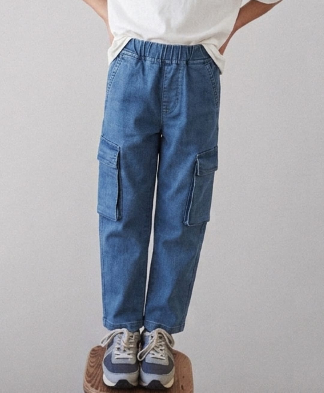 Tales & Stories Denim Washed Jeans - Blue-picture-14