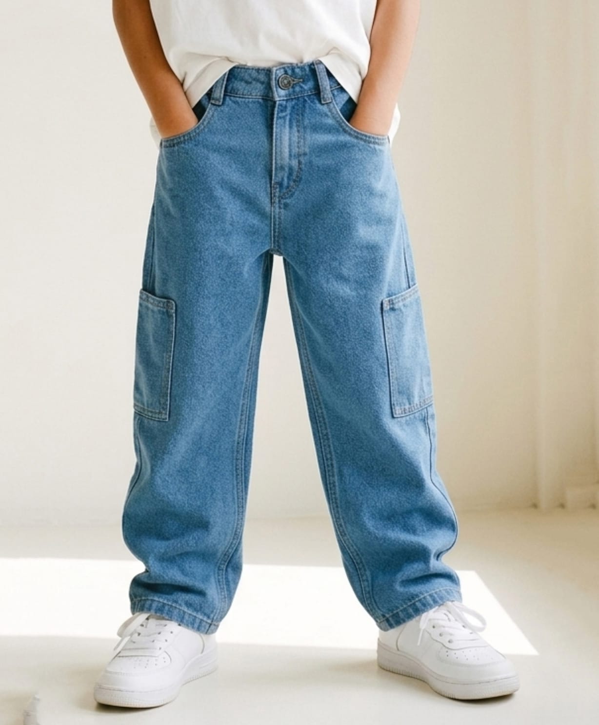 Tales & Stories Denim Washed Jeans - Blue-image-48