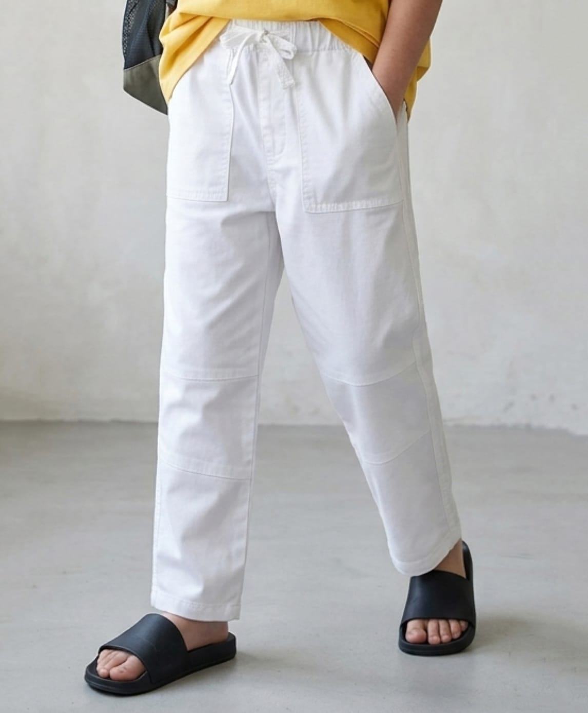 Tales & Stories Denim Woven Solid Jeans - White-image-30