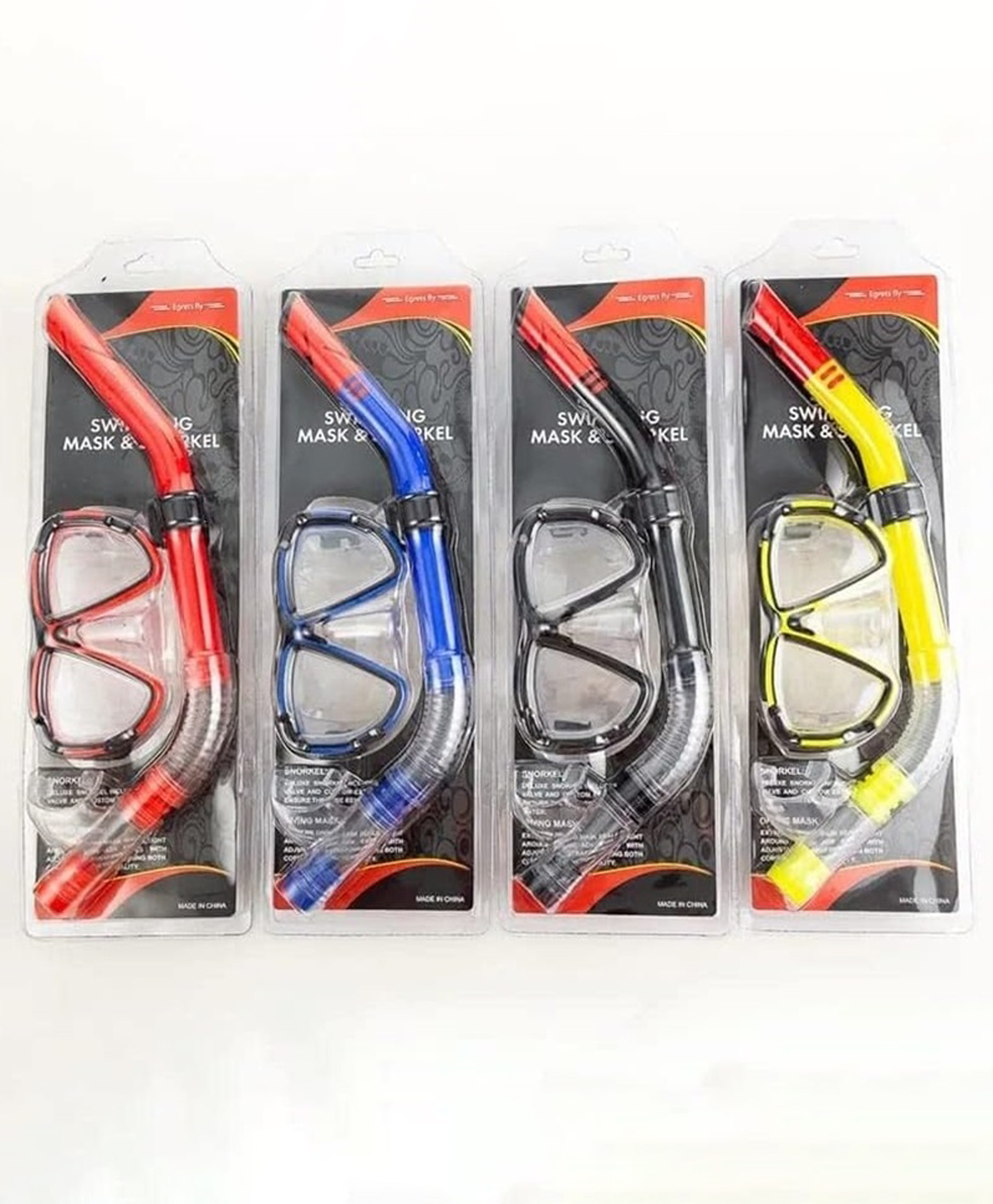 Azhari Swimimg Diving Mask and Snorkel Blister Package pack of 1 Color May Vary-image-37