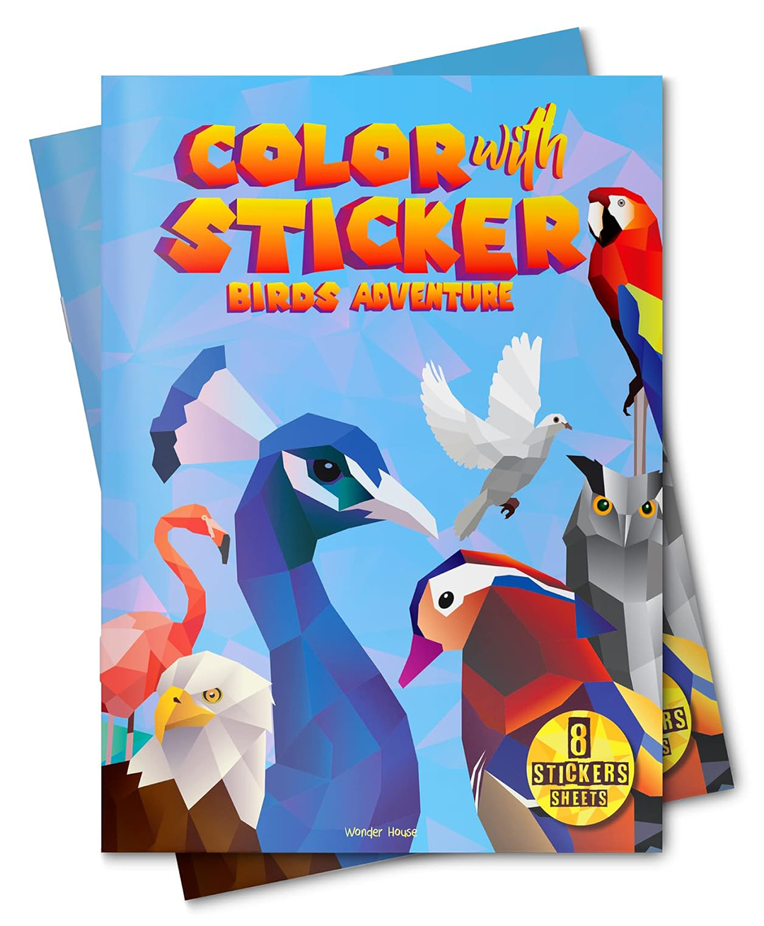 wonder house books Color with Sticker - Birds Adventure Paperback Sticker Book, 28 February 2023 Knowledge Book Pack of 1-English-picture-31