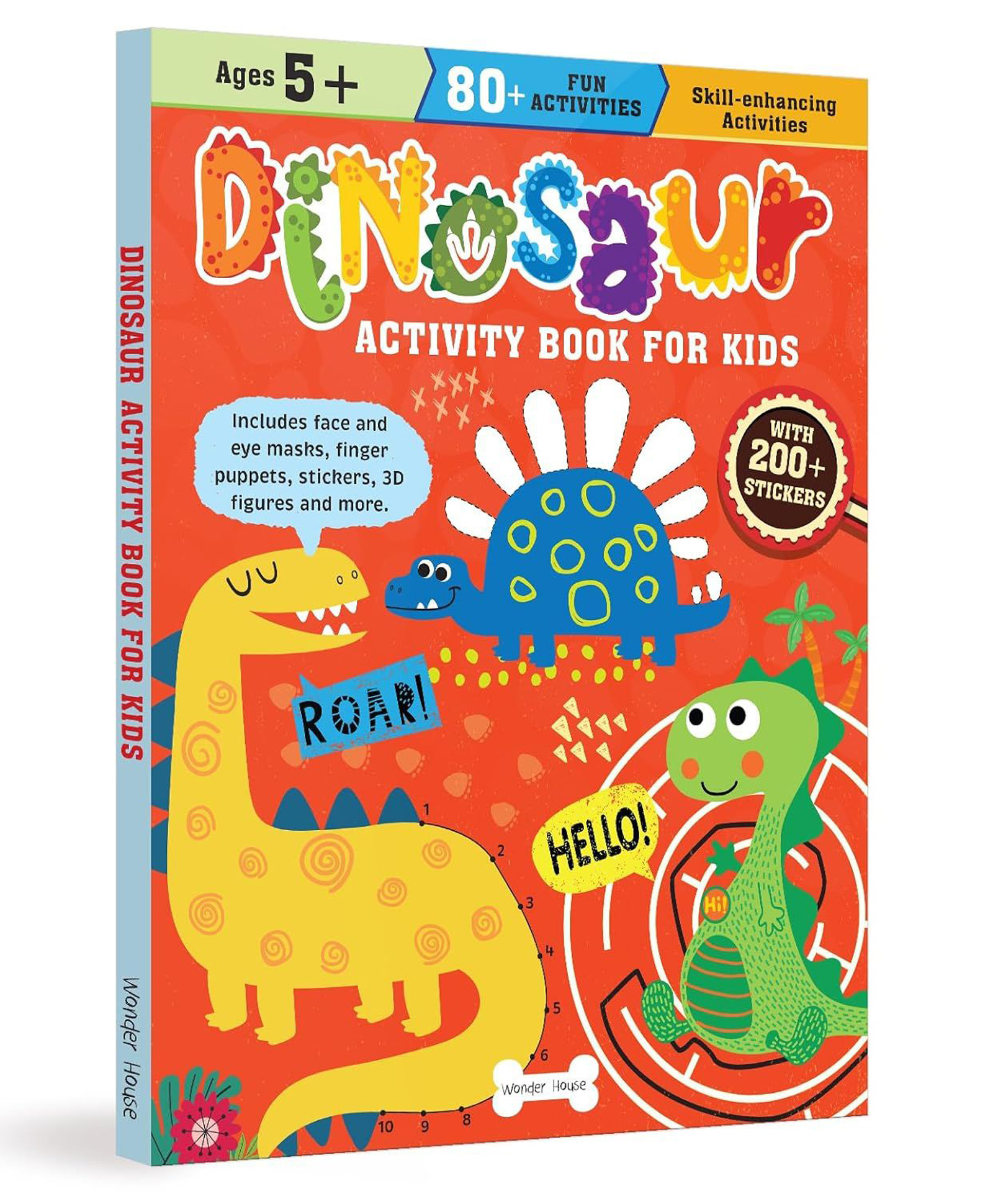 Dinosaur Activity Book for Kids Coloring, Mazes, Facts & More | Ages 48 | A Jurassic Adventure Packed with Learning & Fun Paperback Sticker Book, 25 March 2024 Knowledge Book Pack of 1- English-image-49