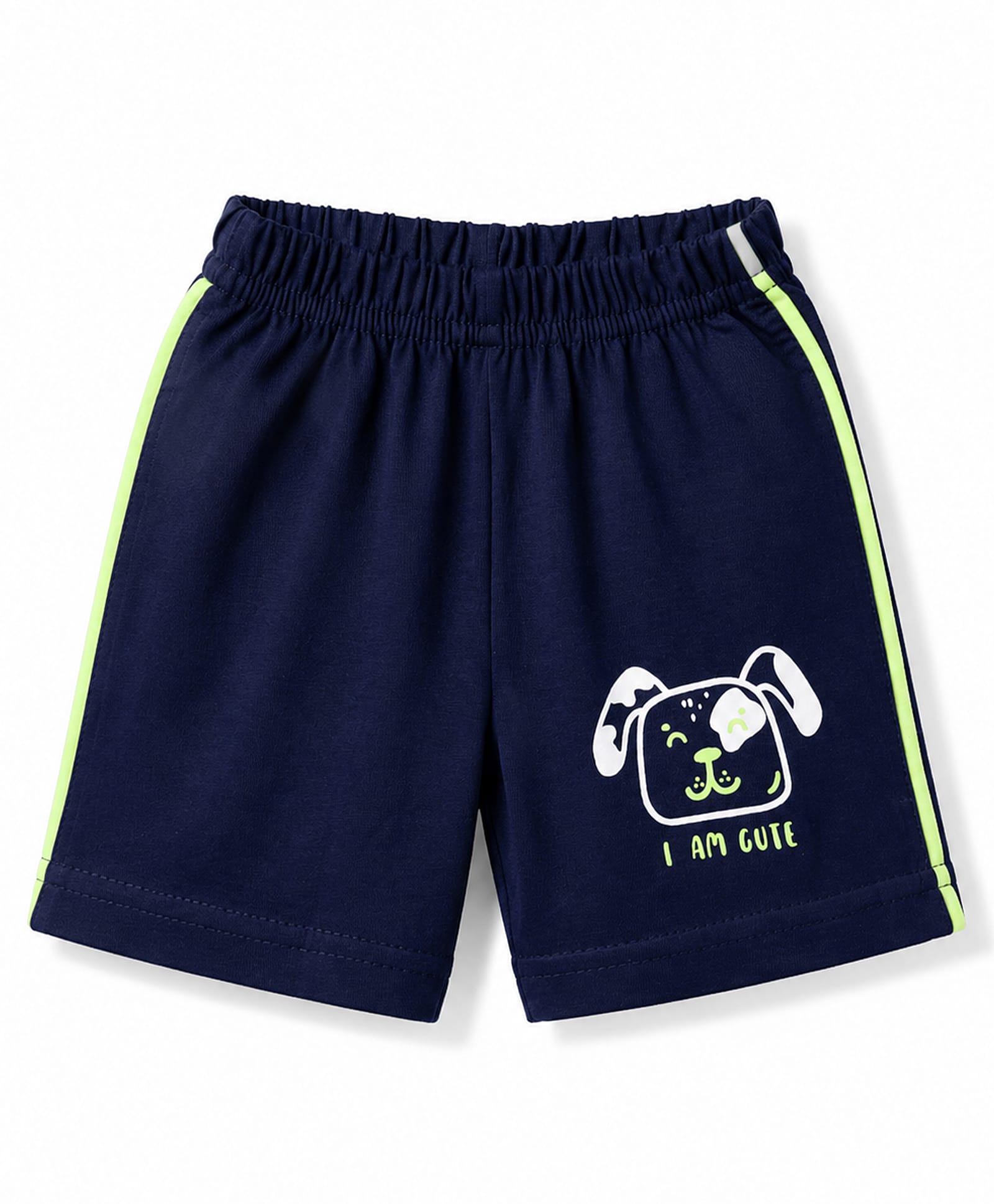 Tango Cotton Knit Knee Length Puppy Printed Shorts - Navy Blue-picture-32