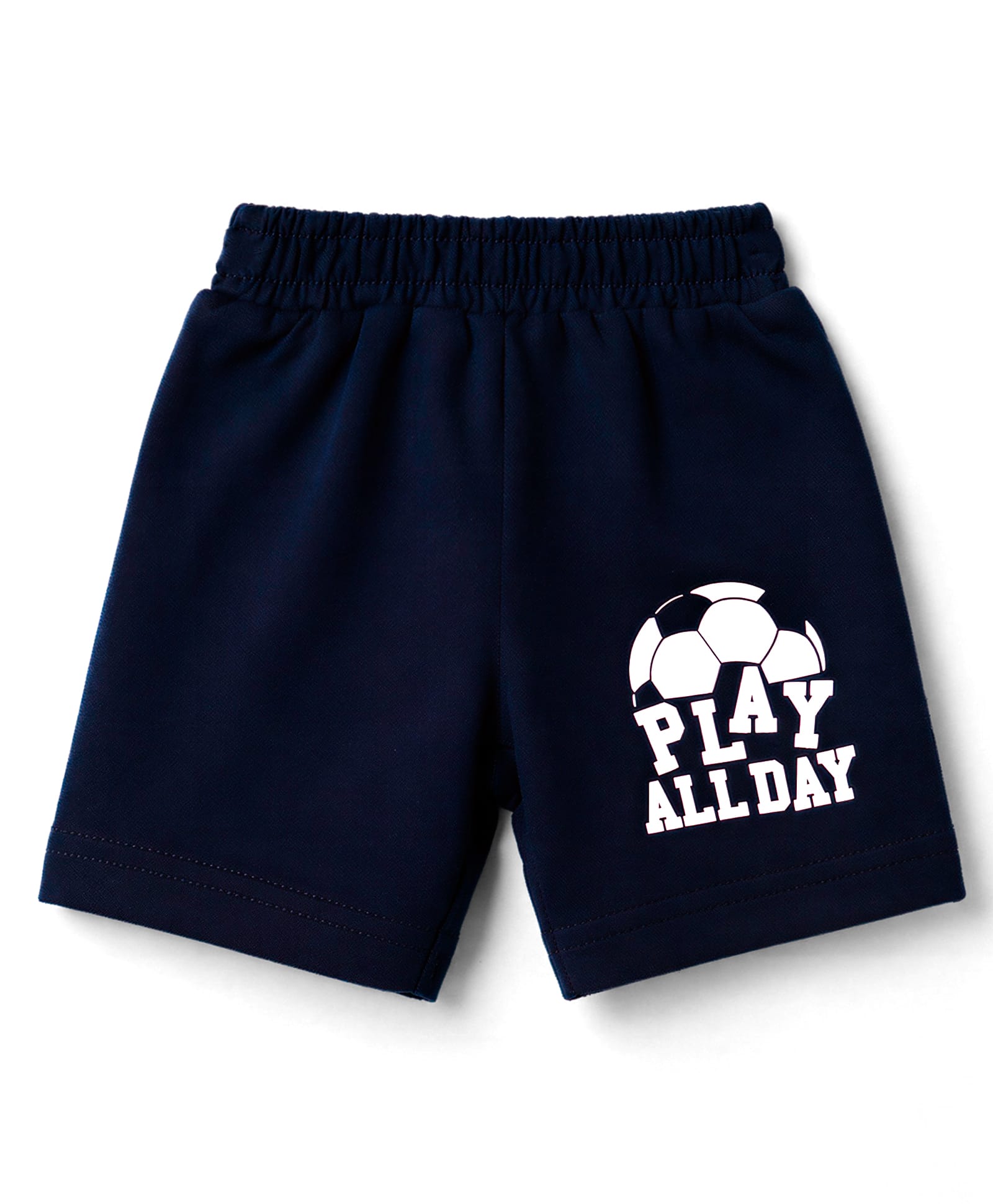 Tango Cotton Knit Knee Length Sports Theme & Text Printed Shorts - Navy Blue-image-22