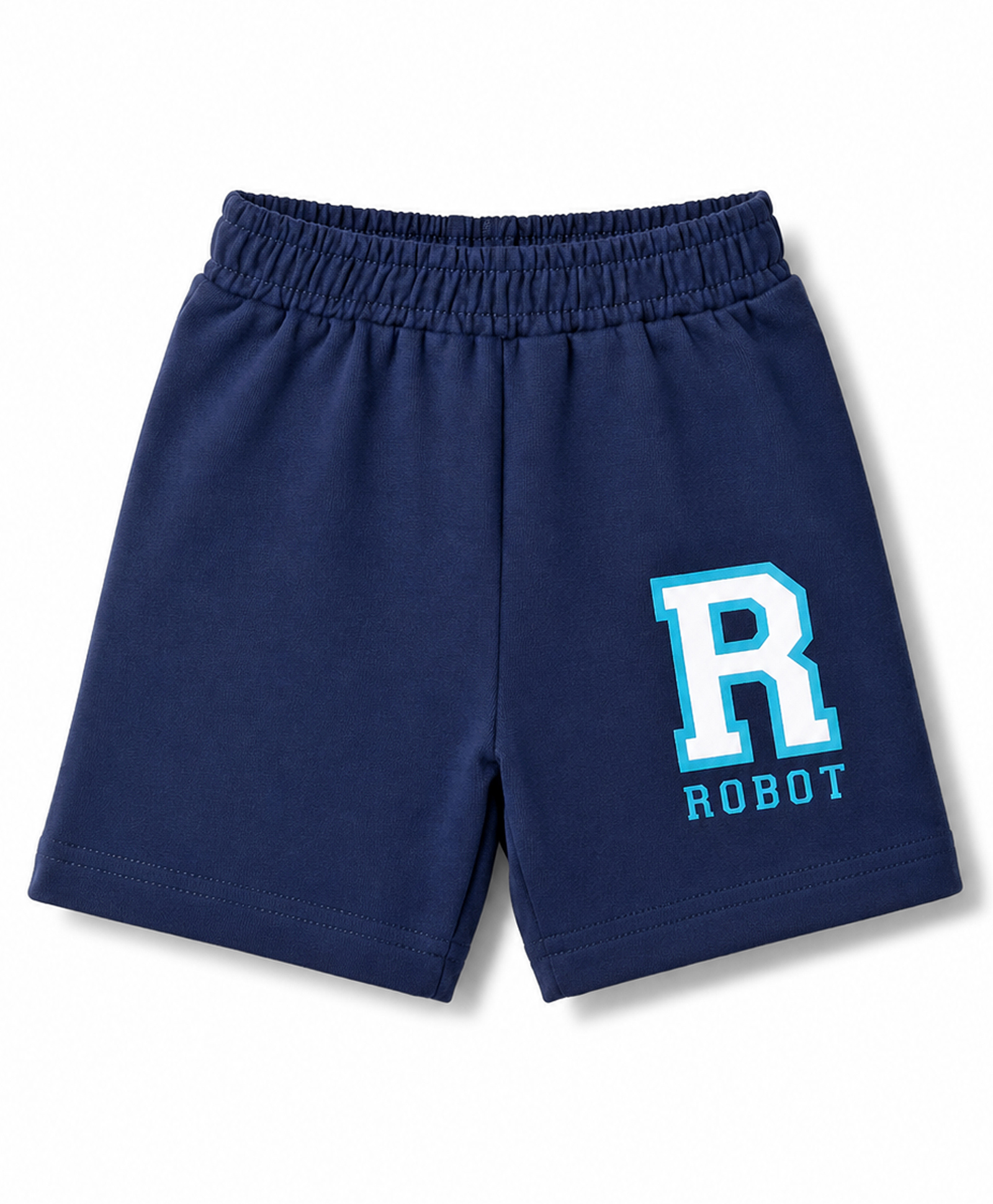 Tango Cotton Knit Knee Length Text Printed Shorts - Navy Blue-image-46