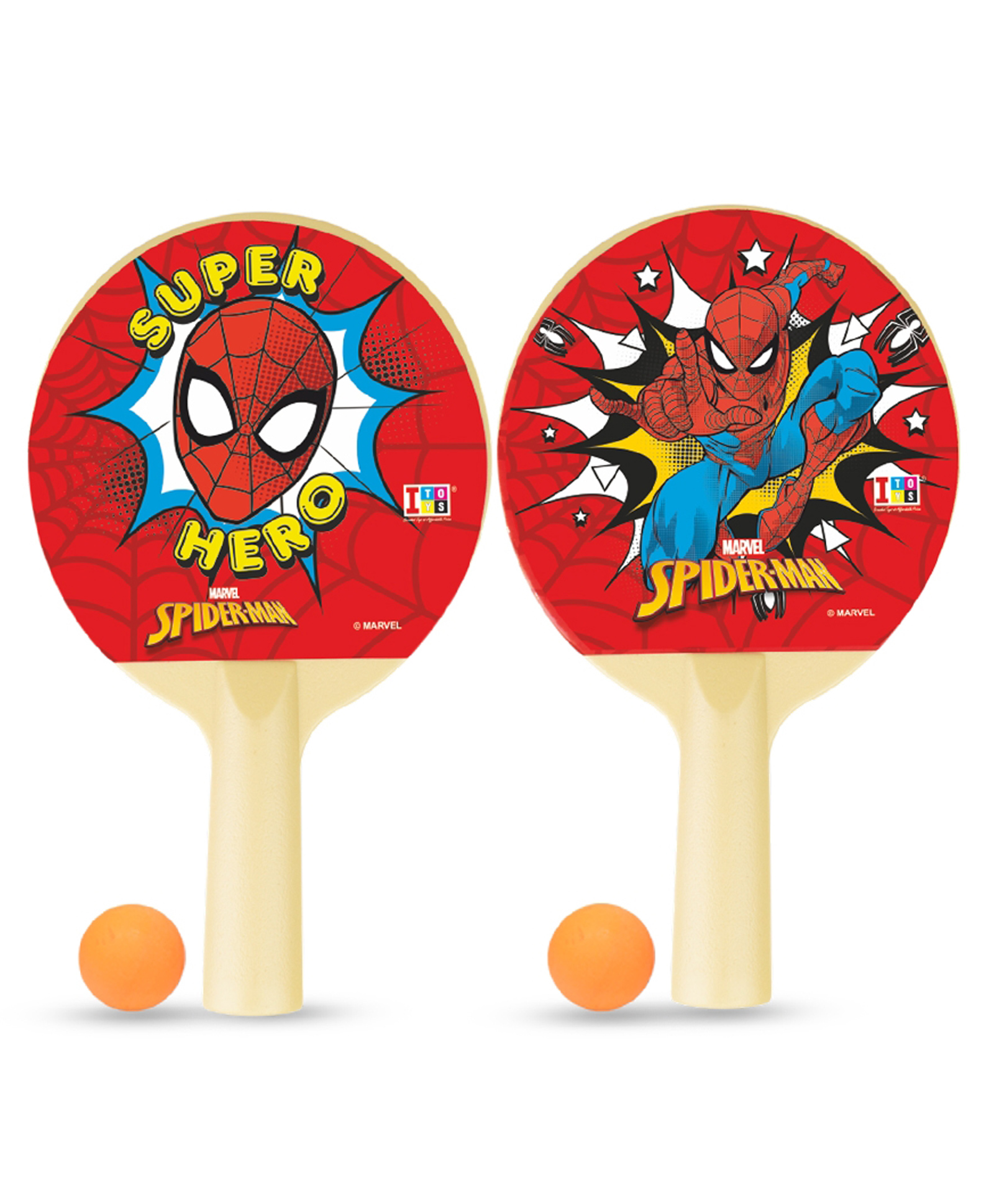 Spider Man Ping Pong Tennis Trainer Set - Red-image-24