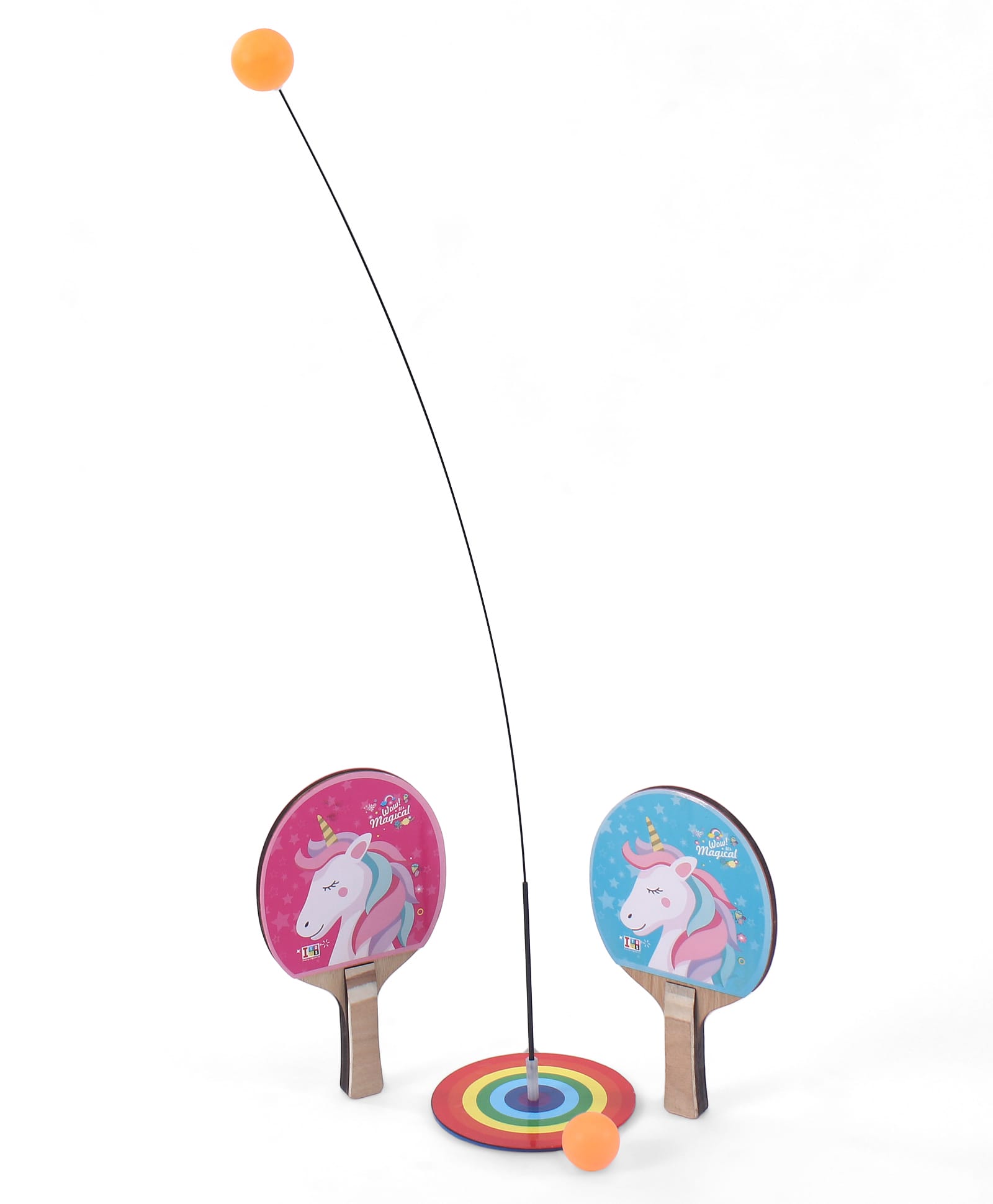 IToys Table Tennis Racket with Unicorn print - Pink & Blue-picture-20