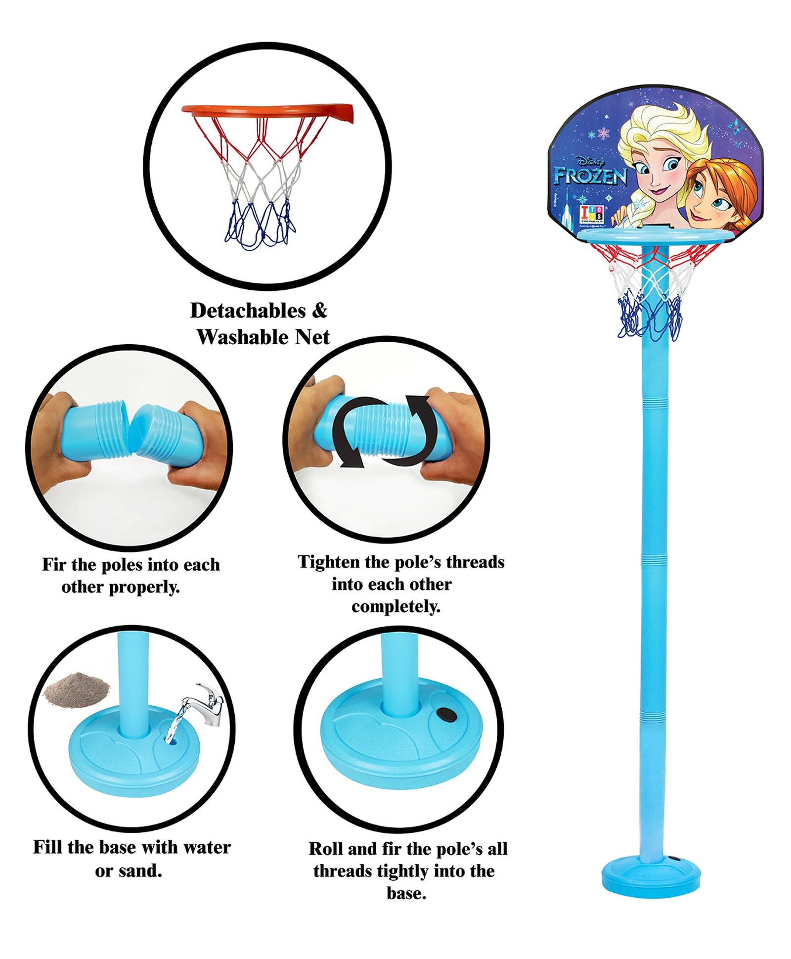 disney frozen IToys Shooting Champ Basketball Set Frozen Print - Blue-picture-20