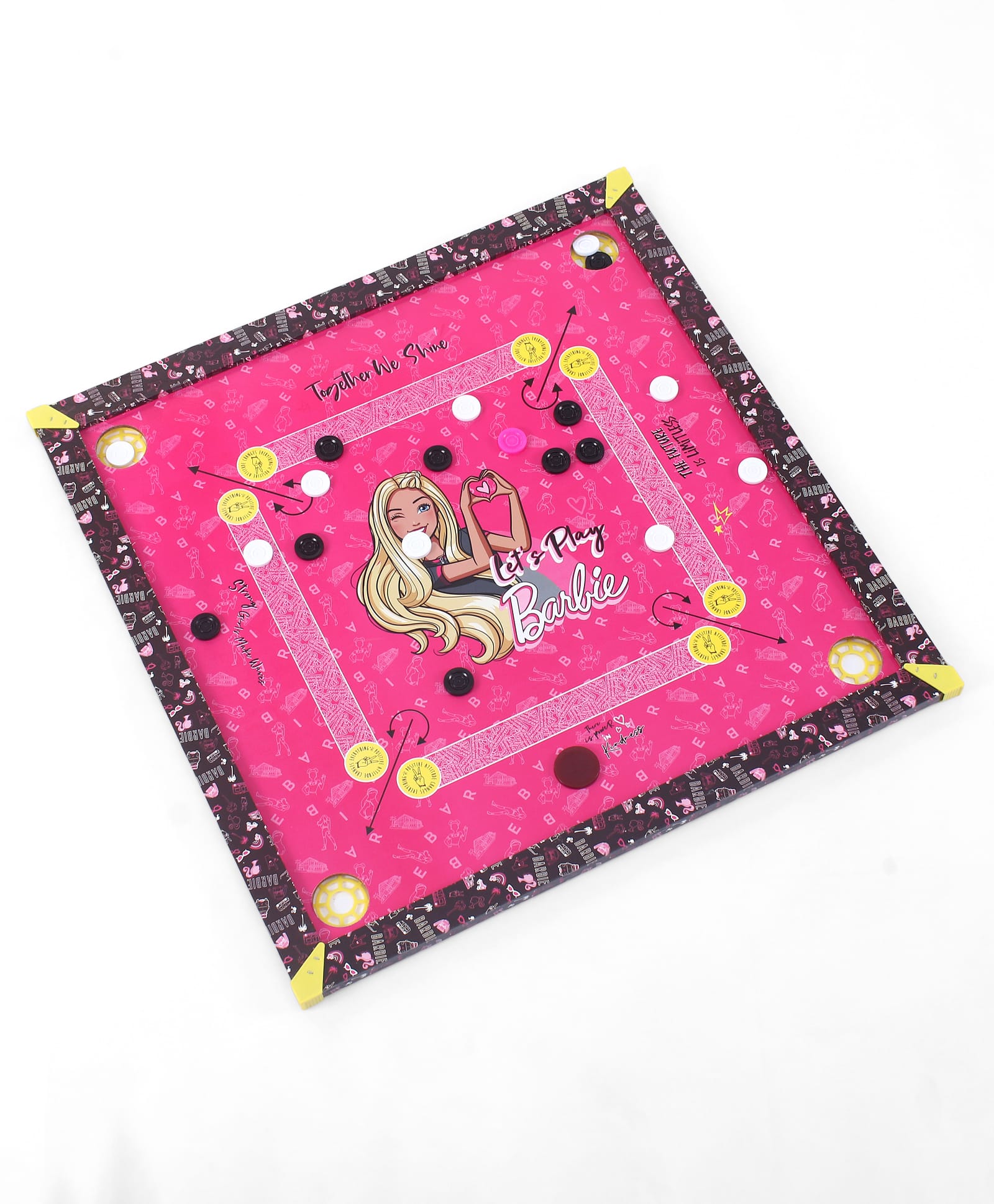 Barbie Little Princess Carrom Board- Multicolor-picture-7