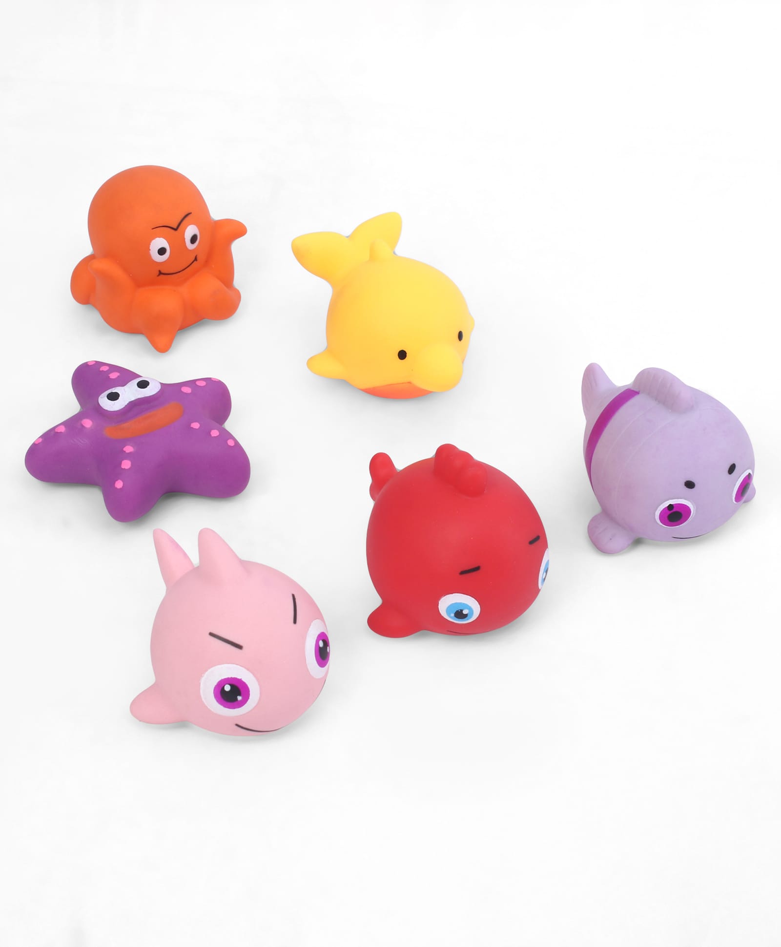 IToys Fish Squeeze Set with 6 Pieces - Multicolour-image-16