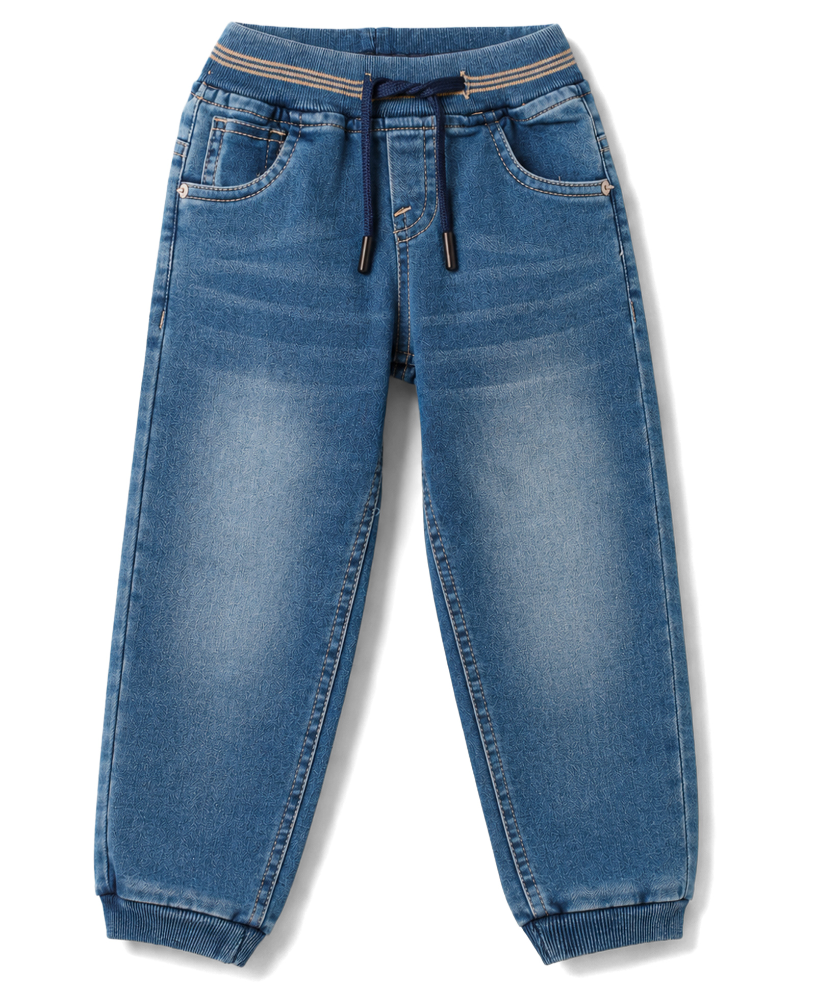 Olio Kids Denim Woven Full Length Solid Jeans - Light Blue-picture-28