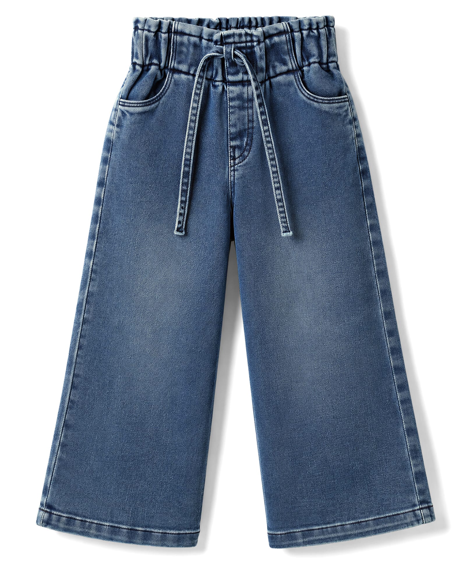 Olio Kids Denim Woven Full Length Washed Jeans - Navy Blue-picture-17