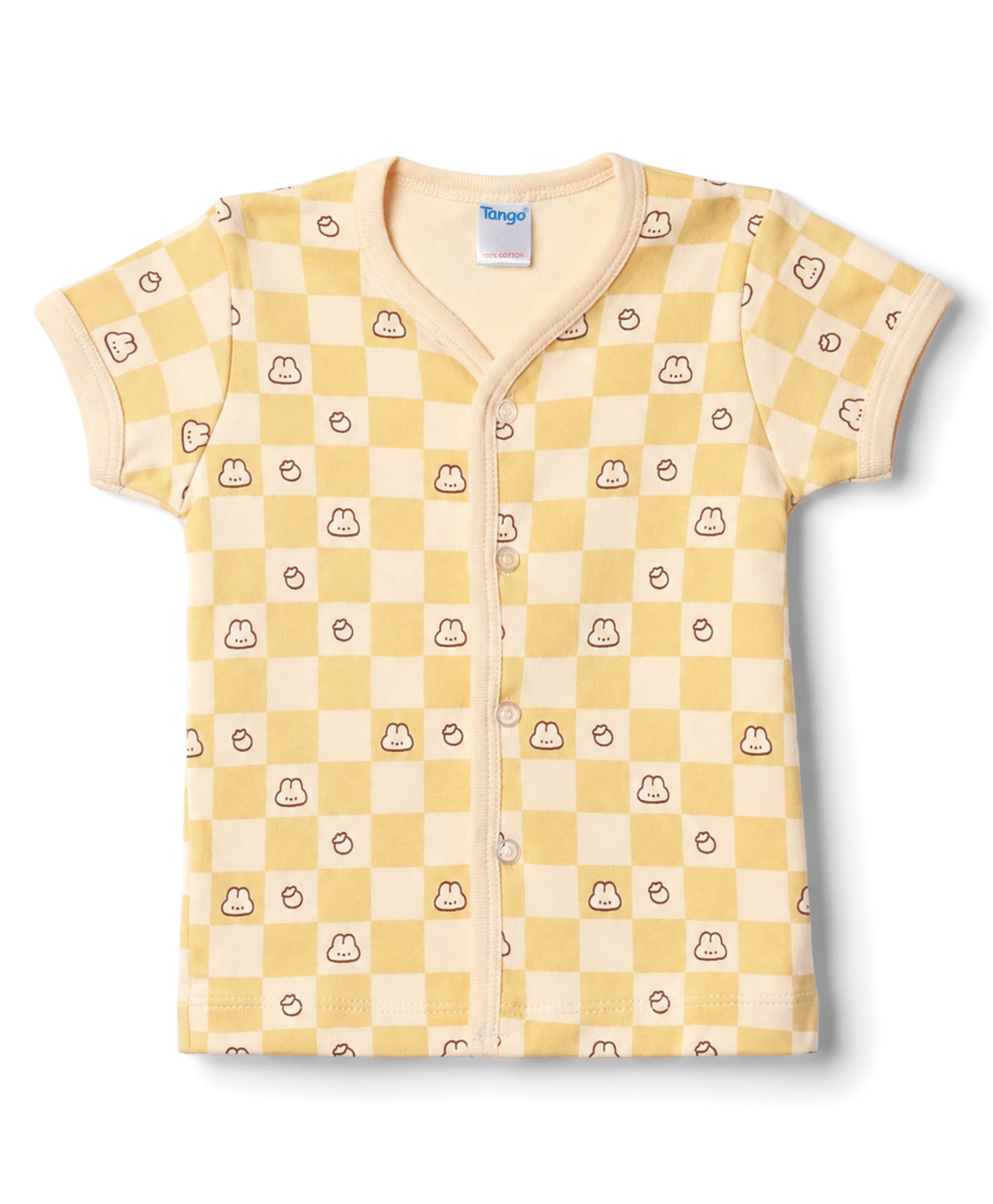 Tango Single Jersey Knit Half Sleeves Jhablas with Bunny Print -Cream-picture-46