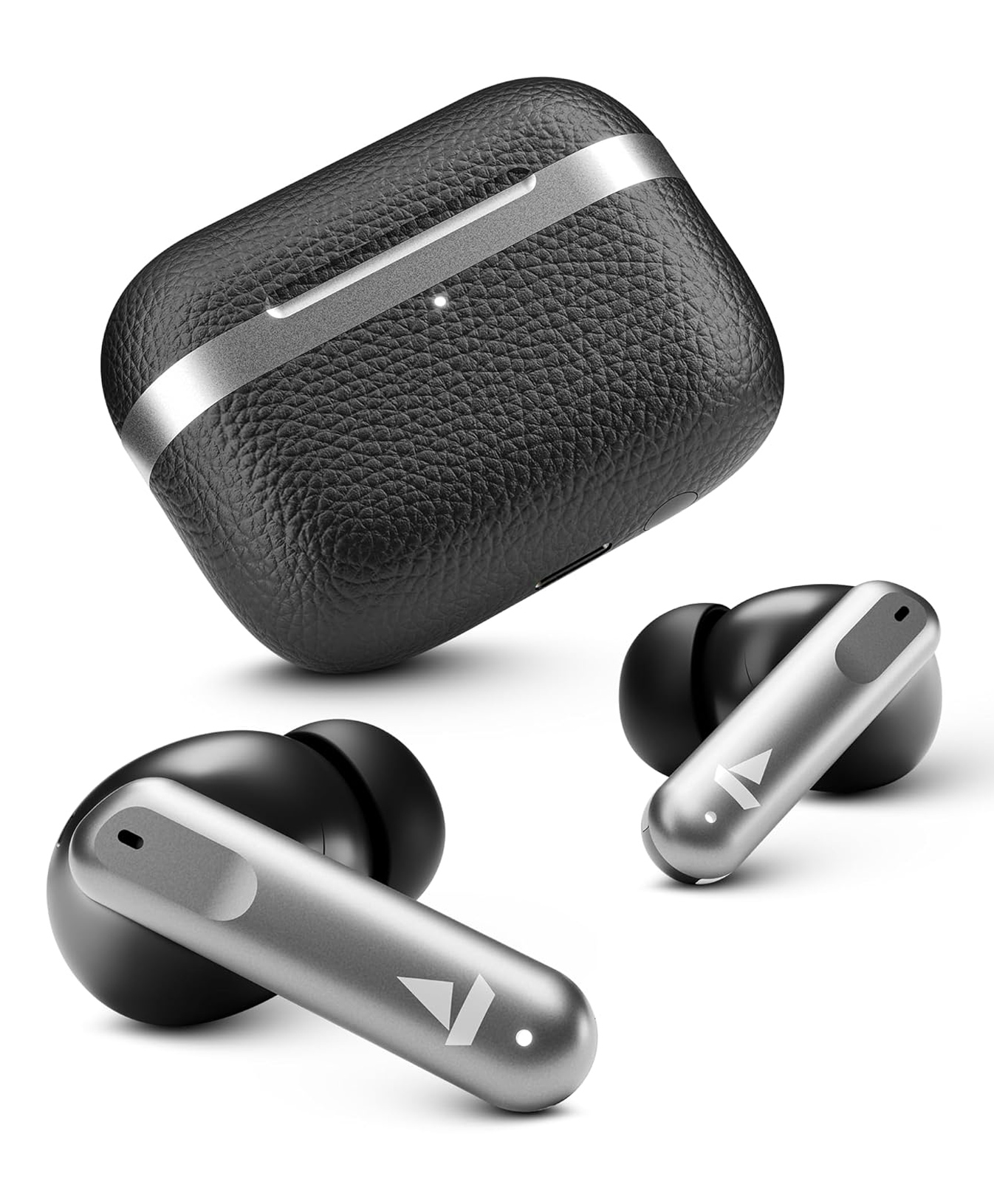 Boat Airdopes 111v2, Premium Leather Finish, 4Mics ENx, 50HRS Battery, 13mm Drivers, Fast Charge, Dual Pair, v5.4 Bluetooth TWS in Ear Earbuds Wireless Earphones with mic (Classic Black)-picture-12
