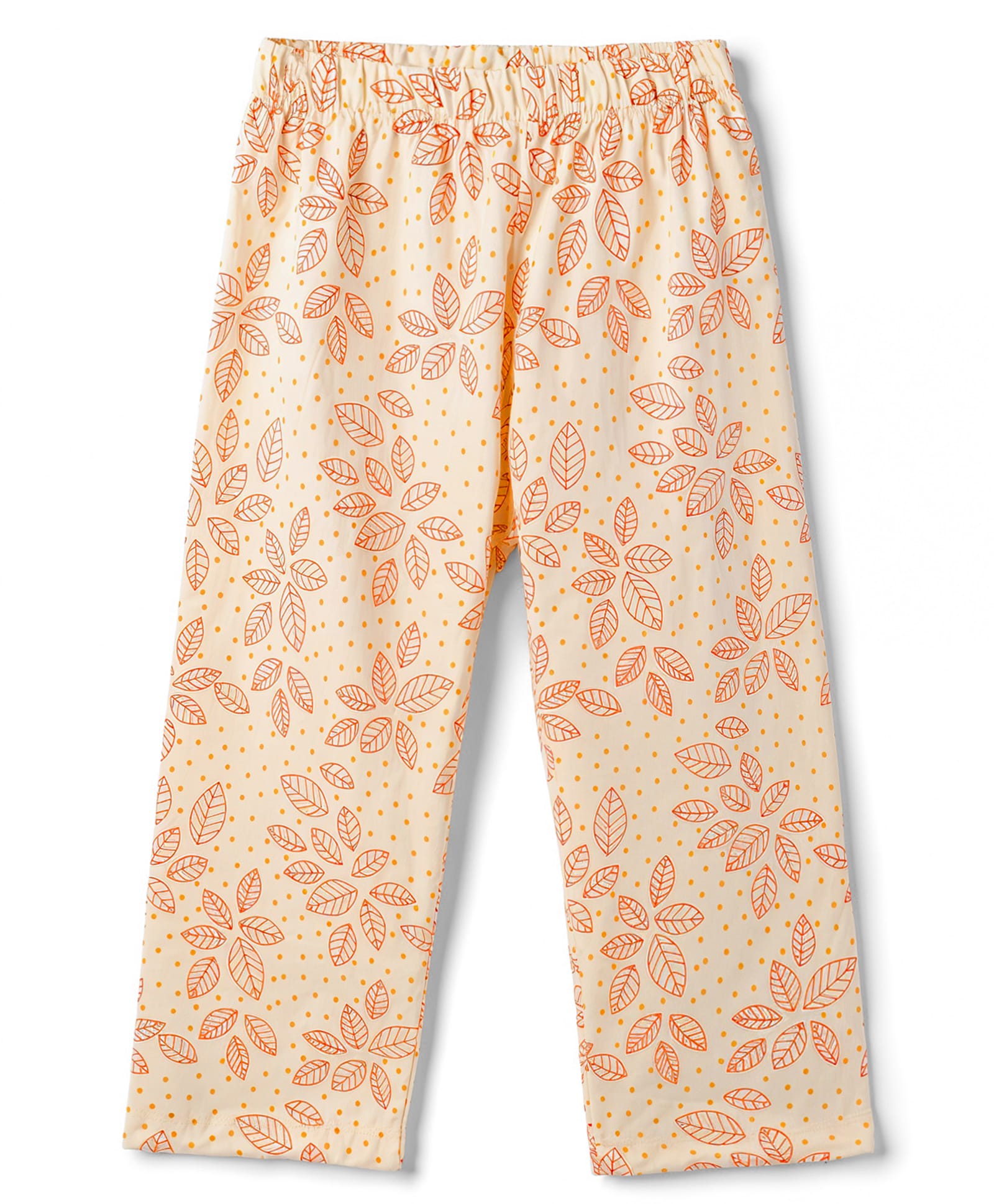 Tango Single Jersey Knit Floral Printed Three Forth Leggings - Craem-picture-25