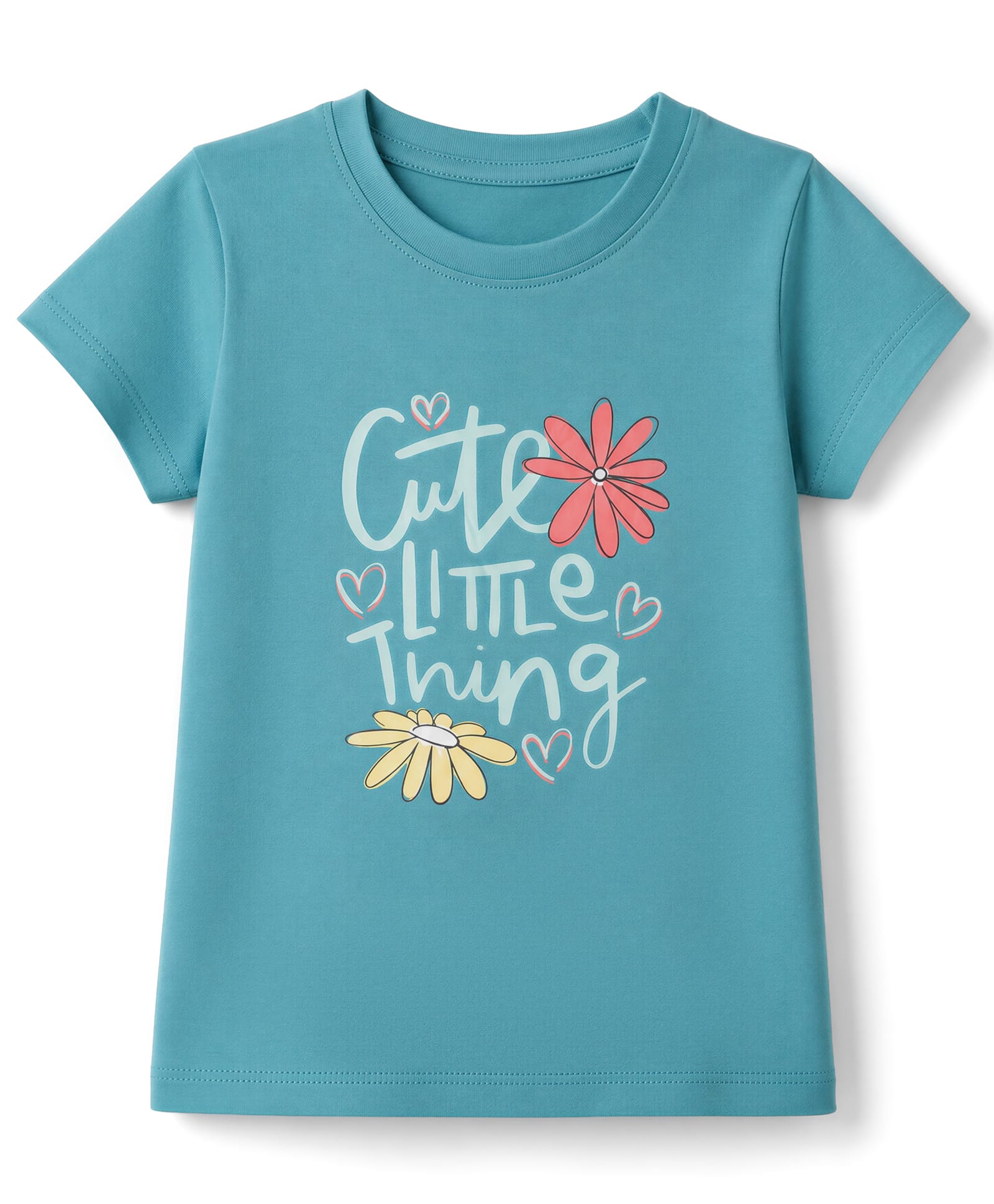 Tango Single Jersey Knit Half Sleeves T-Shirt With Cute Little Thing Print - Blue-picture-25
