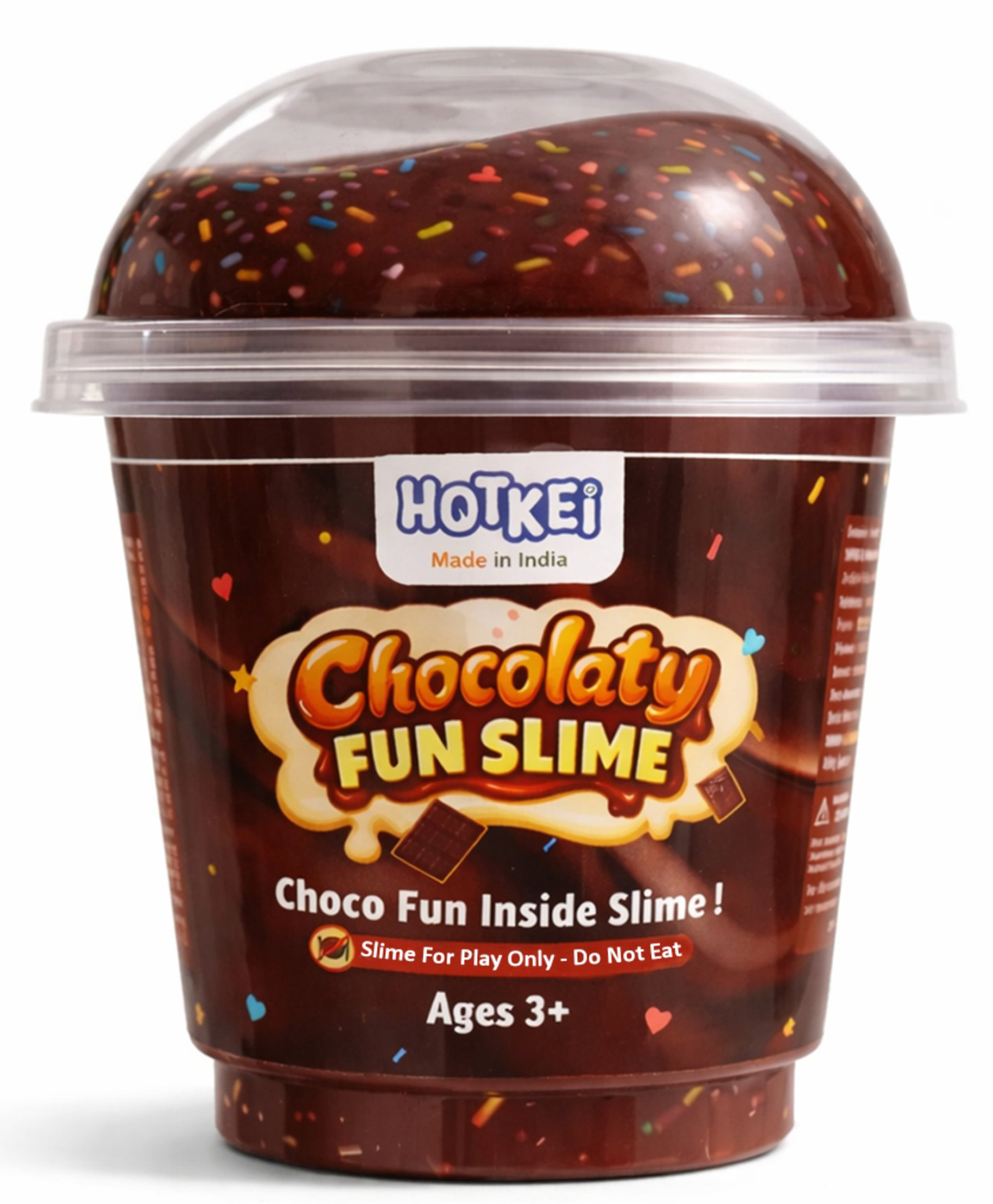 Hotkei Chocolaty Fun Slime for Chocolate Texture Stretchable Slime with Sprinkles Soft, Smooth & Non-Toxic, Creative Birthday & Return Gift Toy Slime for Boys & Girls-image-40
