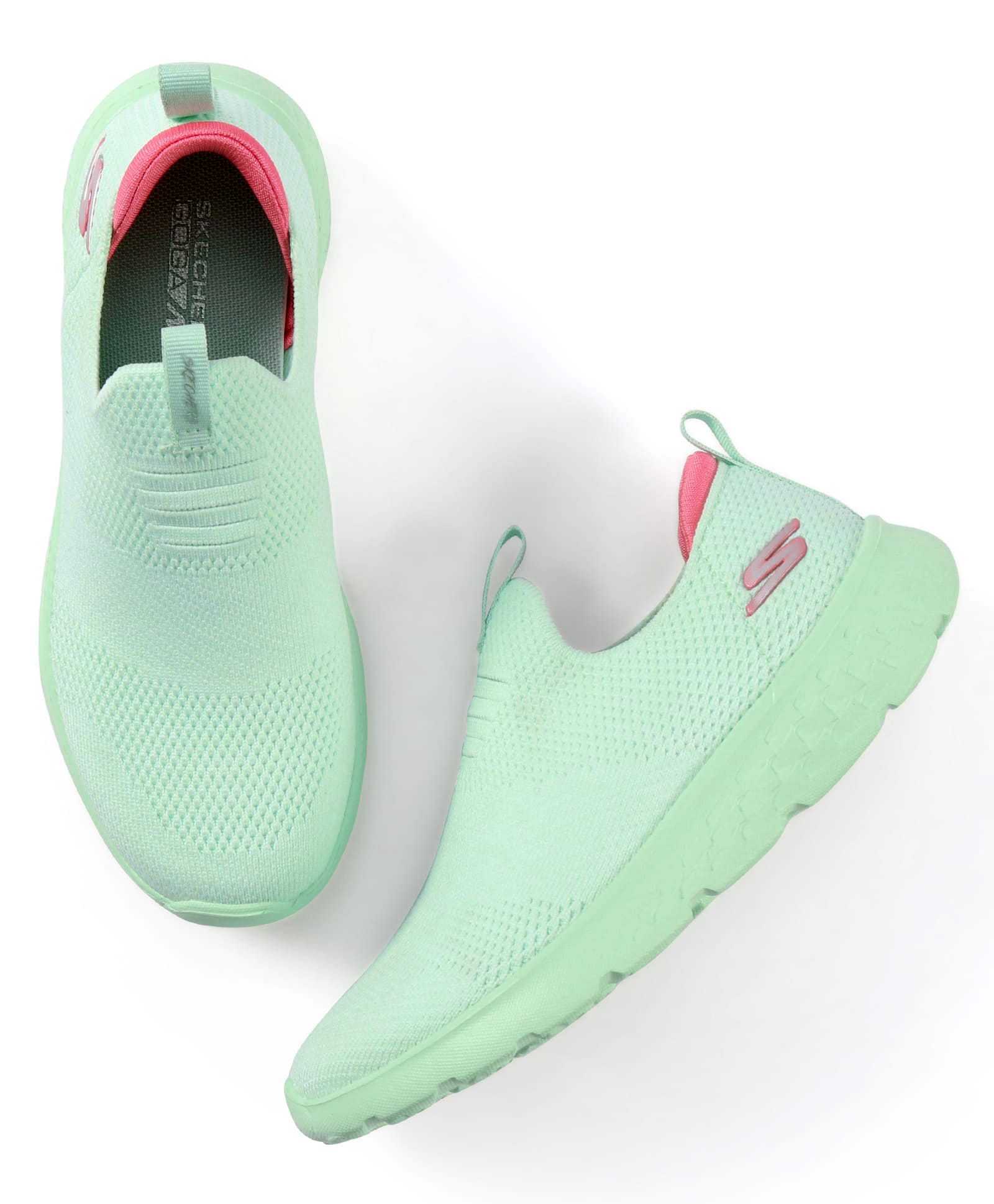 Skechers Slip On Solid Casual Shoes - Sea Green-image-49