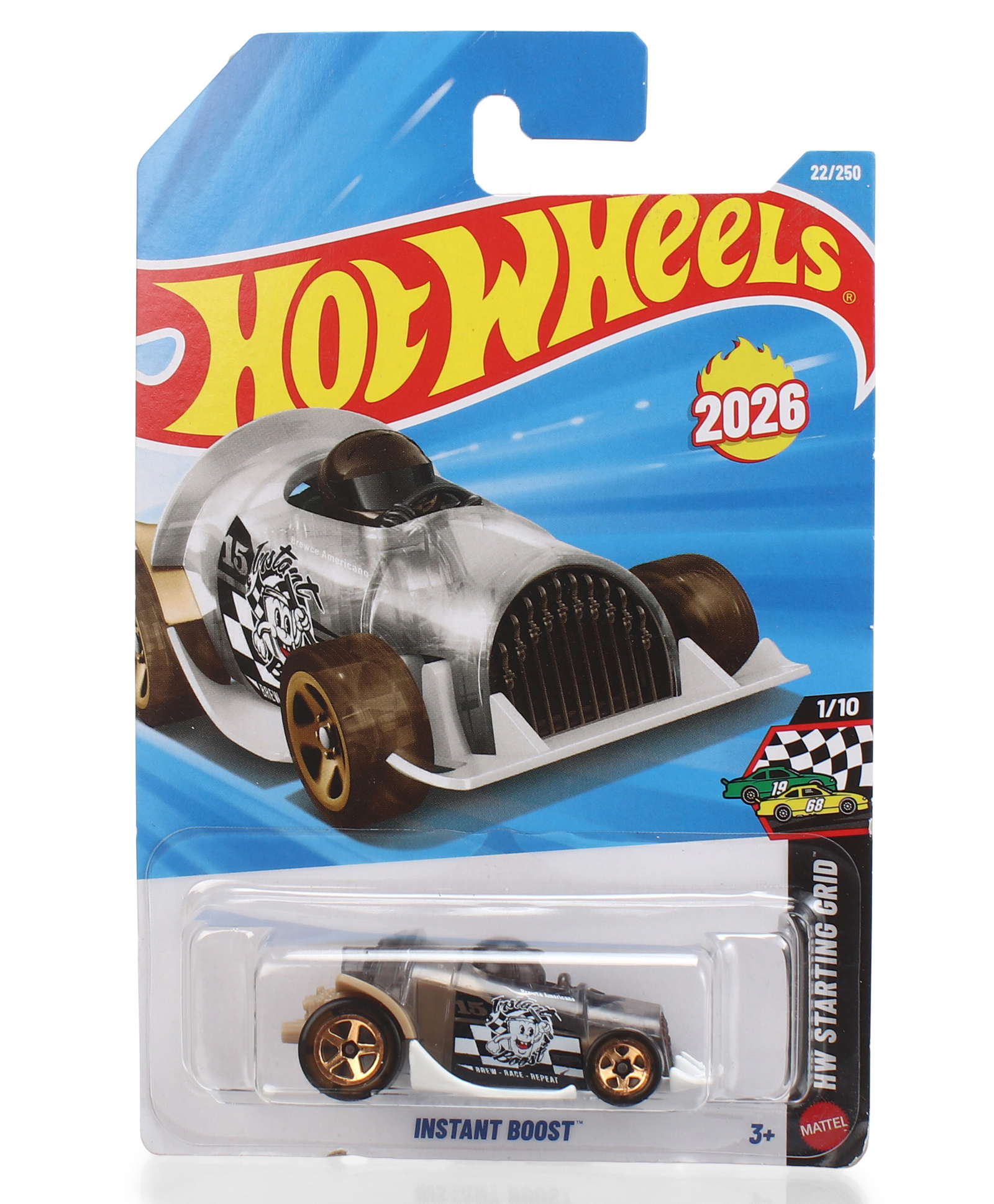 Hot Wheels Instant Boost (22/250) Die-Cast - Brown & White-picture-41