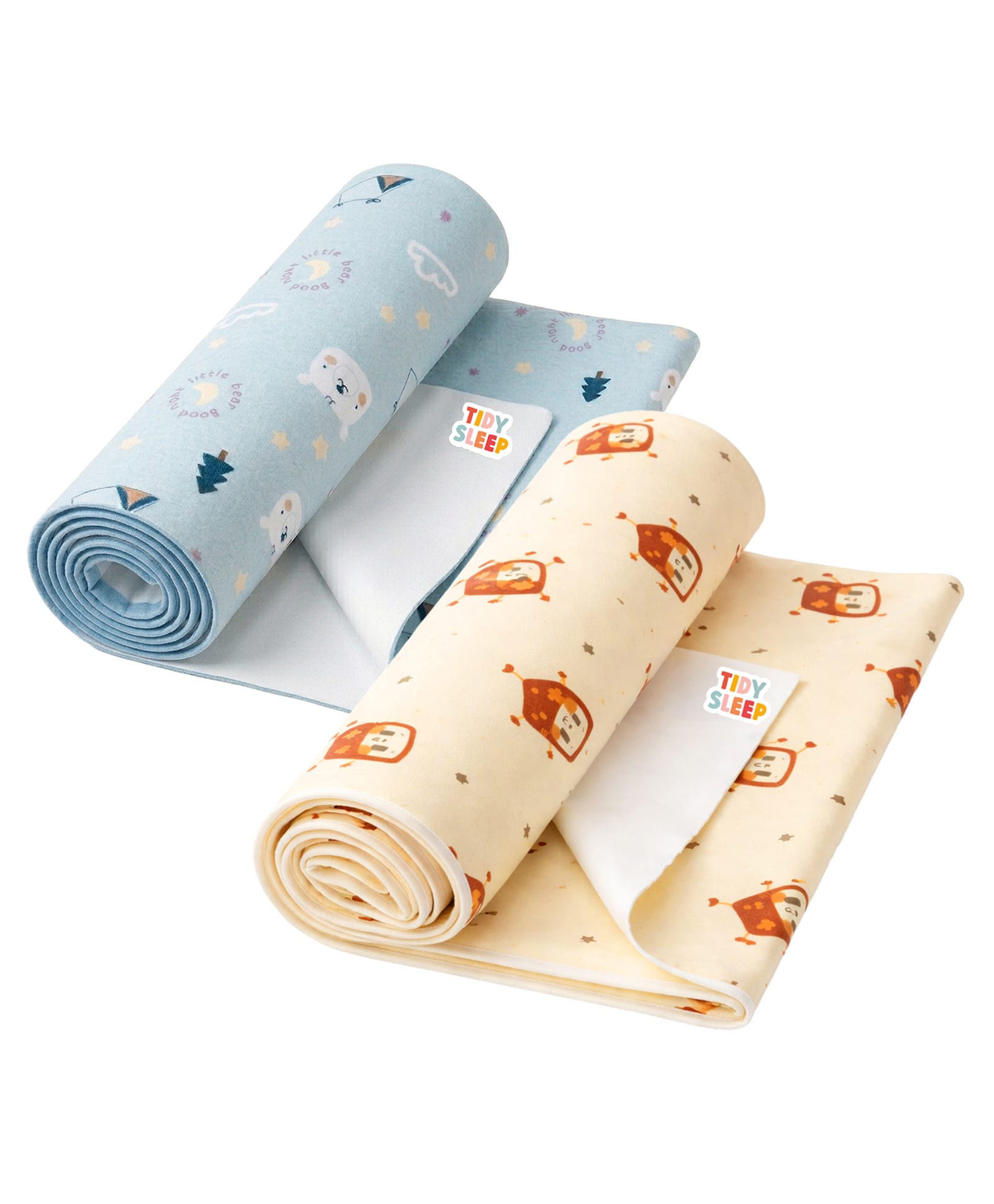 Tidy Sleep Printed Dry Sheet Smart Robot & Bear Goodnight Pack of 2 Large-image-34