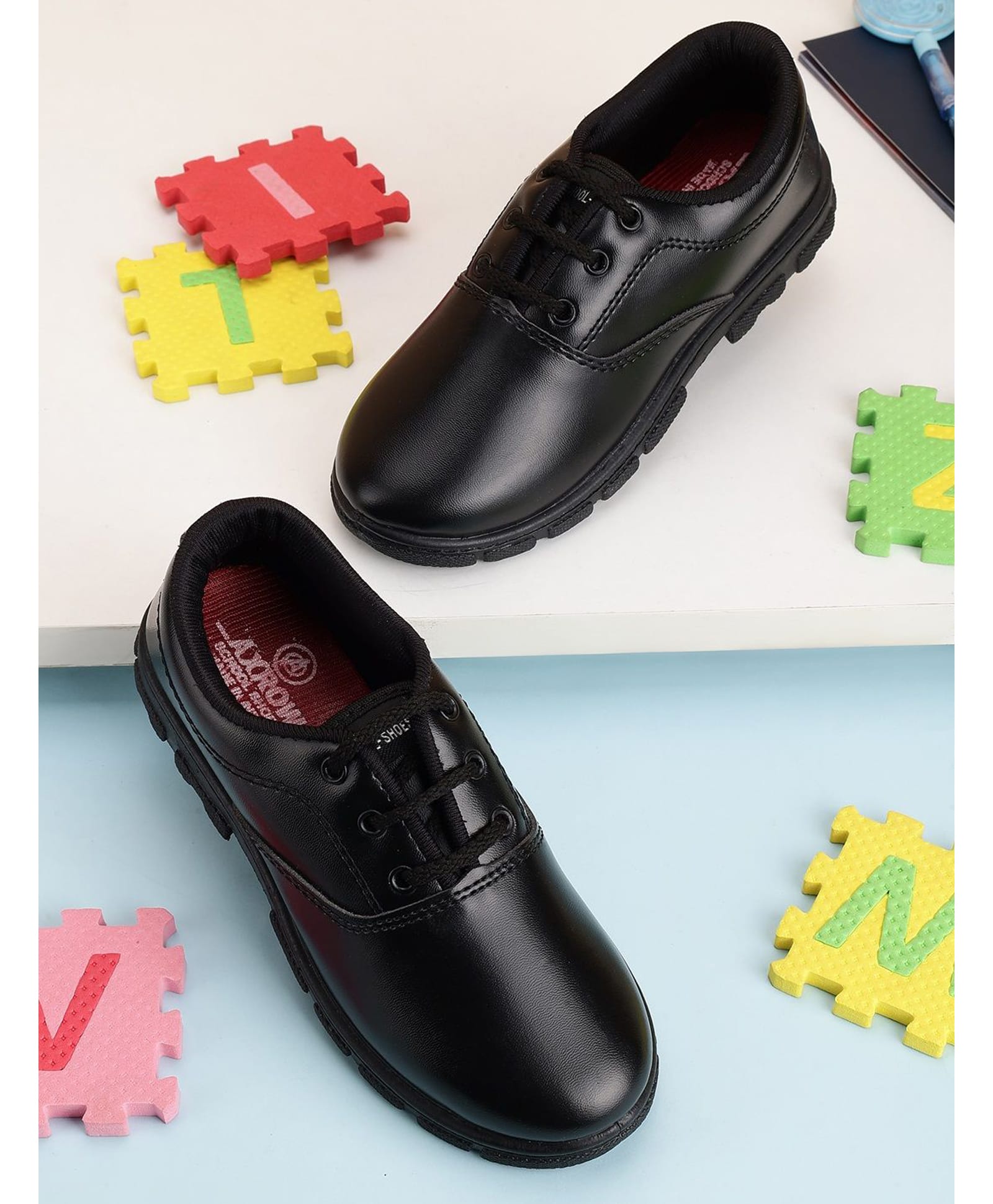 PASSION PETALS Lace Up School Shoes - Black-picture-24