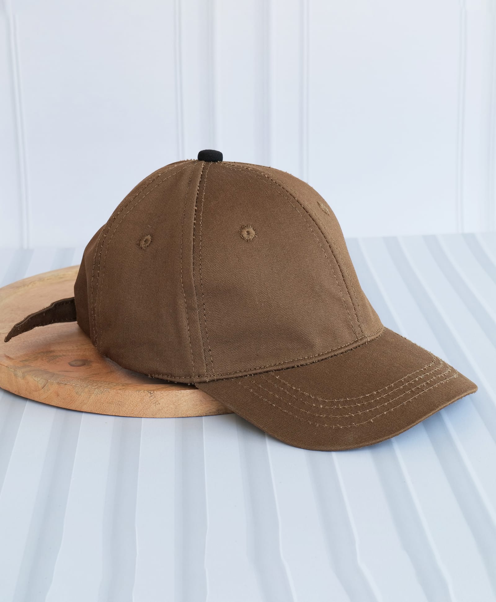 Dukiekooky Solid Baseball Cap - Brown - Circumference 51 Cms-image-24