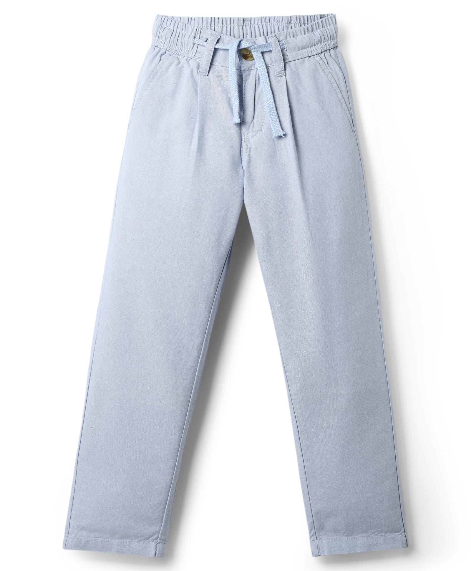 Pine Kids Woven Full Sleeves Solid Trouser - Light Blue-picture-10