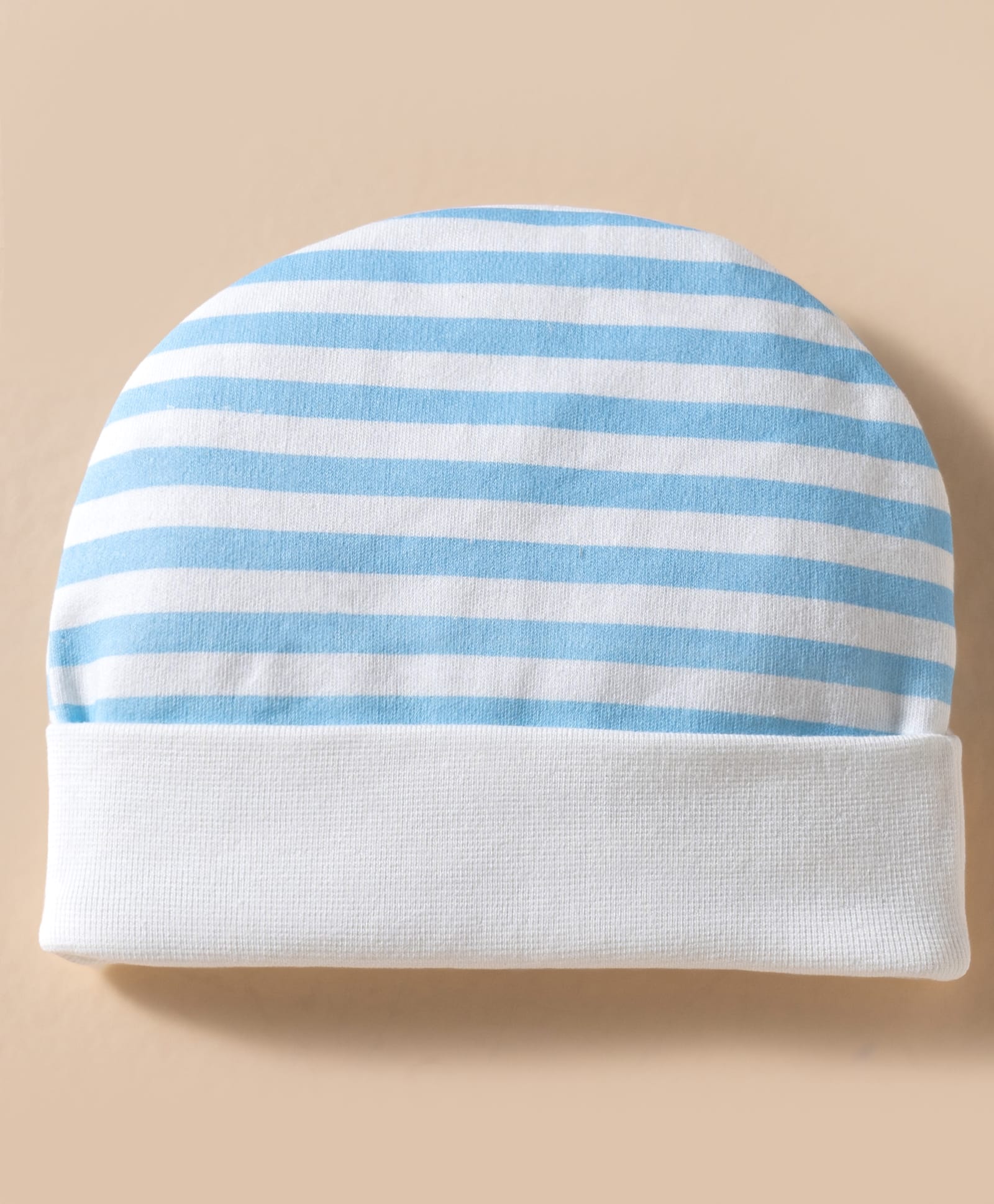 Ben Benny Interlock Knit Striped Baby Caps White - Diameter 17.5 cm-picture-29