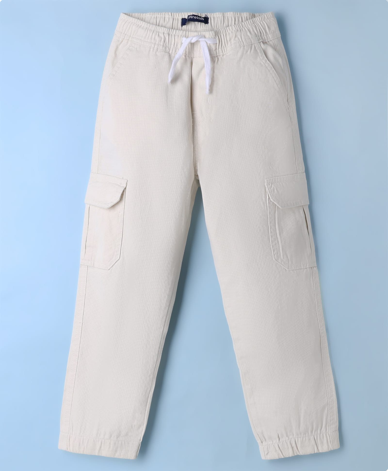 Pine Kids Cotton Elastane Woven Full Length Trouser In Khaki-picture-11