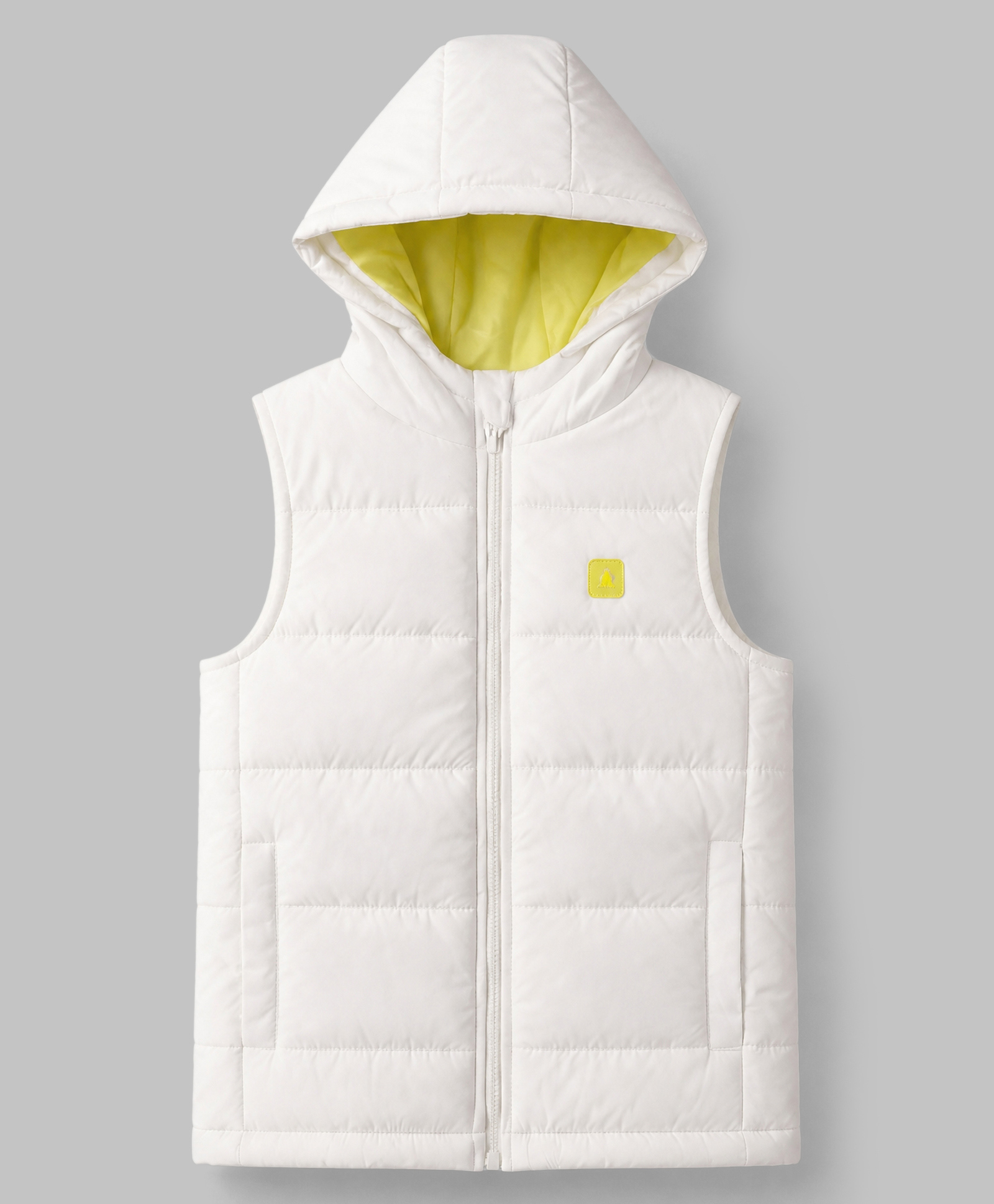 Pine Kids Cotton Woven Padded Jacket in White for 4-5 Years-picture-40