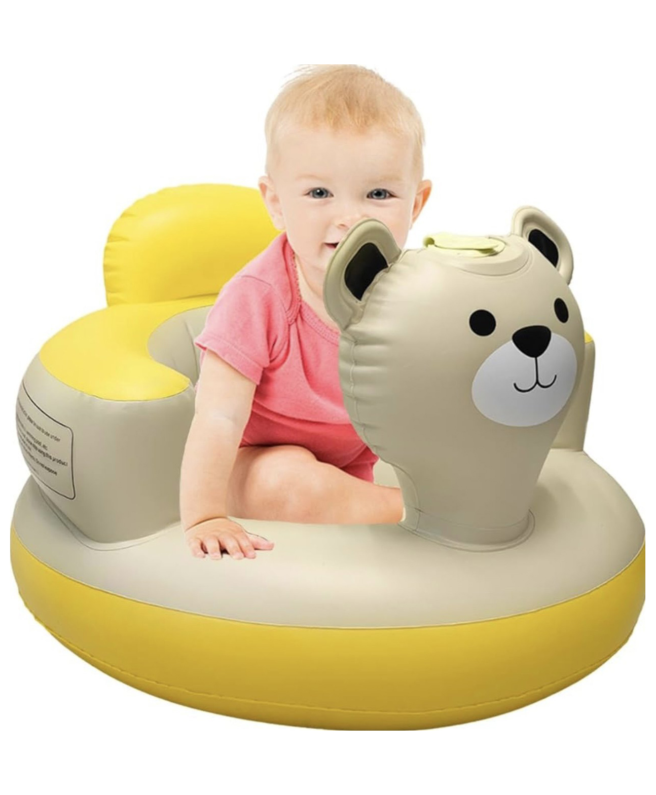 ARCADE TOYS Baby Support Sofa Seat Toddler | Toddler Inflatable Seat | Kids Support Sofa |Cute Bear Baby Back Support Sofa | Babies 6 Months Baby Floor Seats Children Sitting Up Chair - MULTICOLOUR-image-15