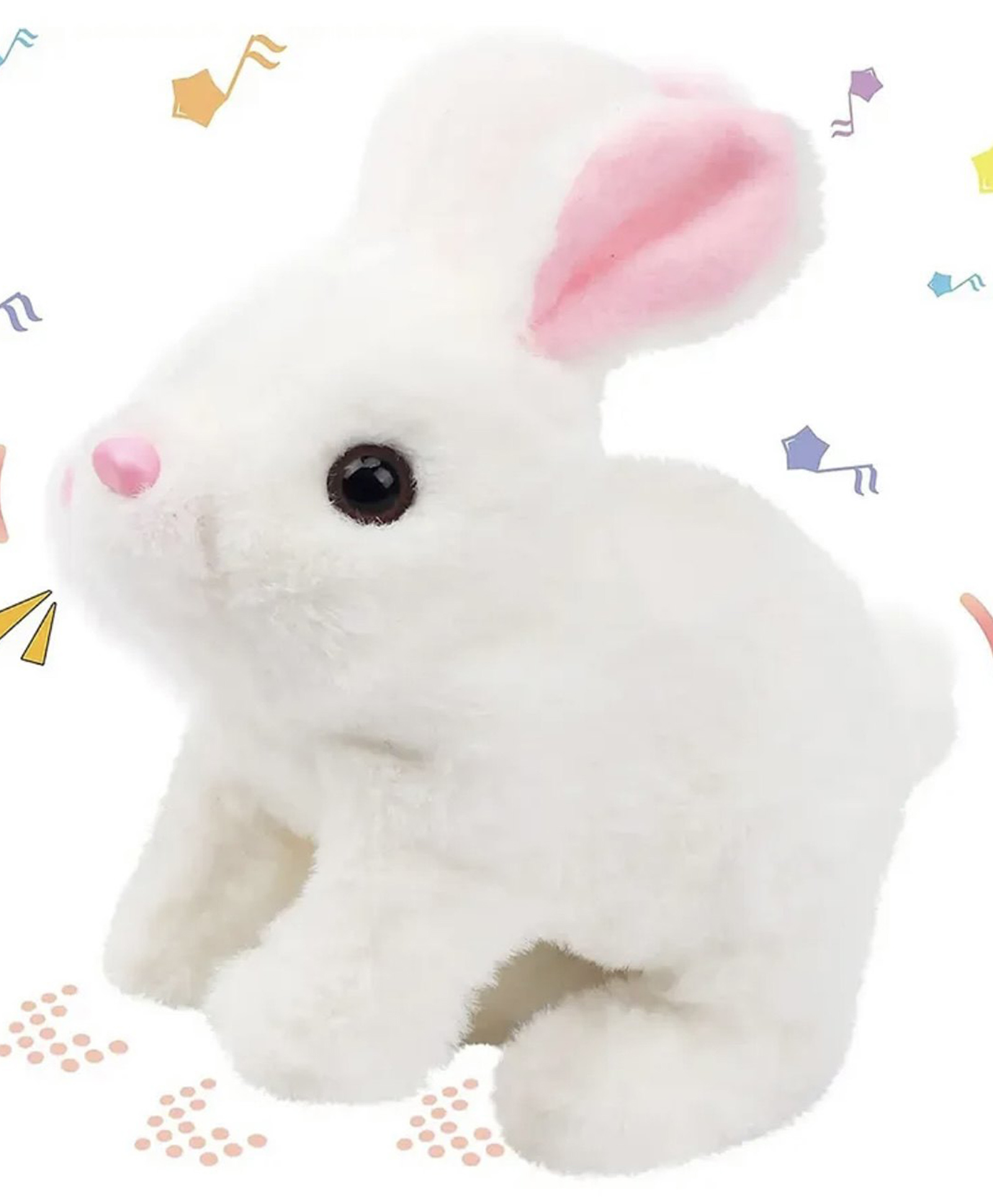 ARCADE TOYS 17.5 cm Walking Bunny Rabbit Toy Stuffed Animal Toy for Kids & Babies- Multicolor-image-14