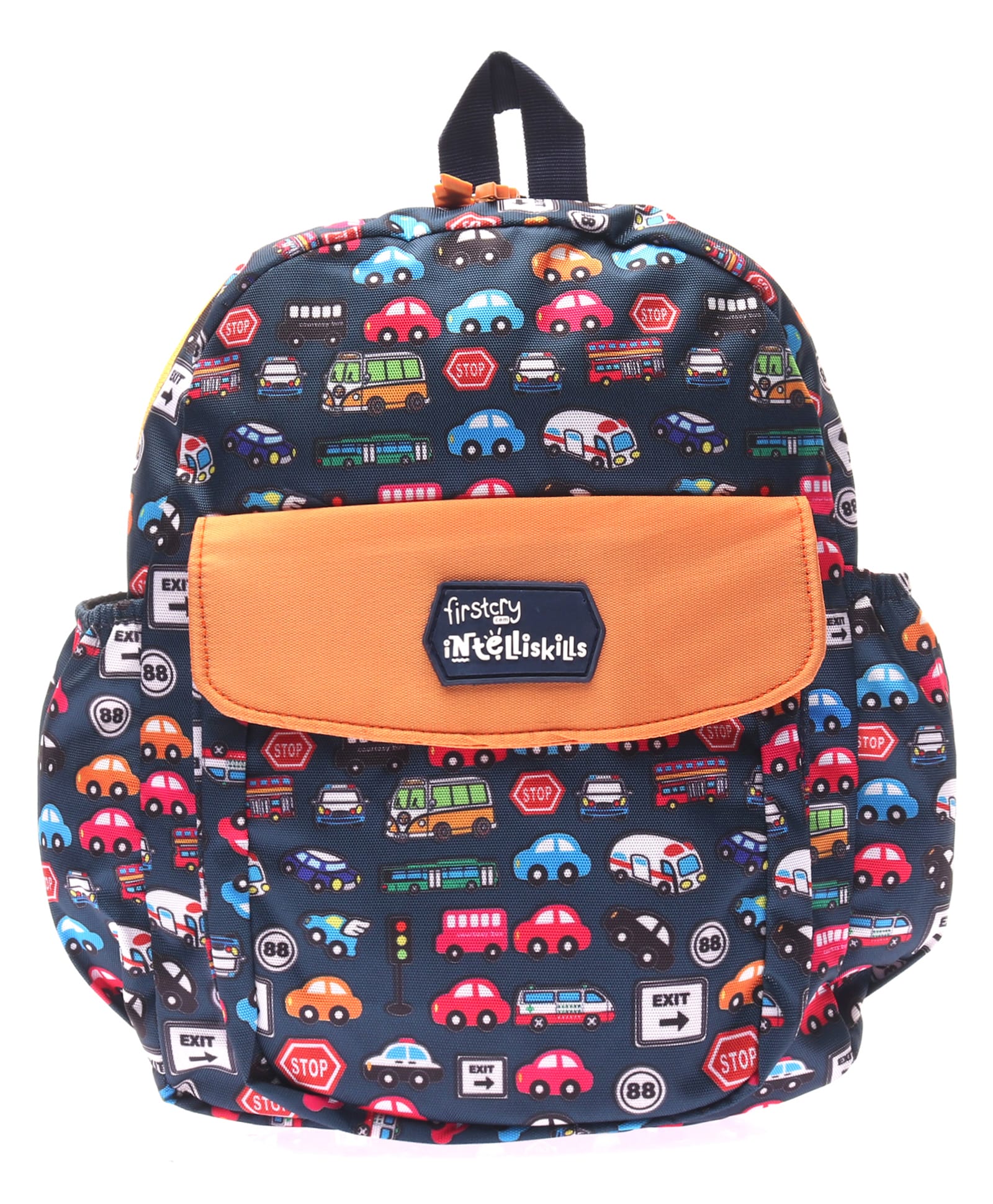 Intelliskills Crazy Cars Backpack for Kids | Premium Quality School Bag | 9.37 L | 11 x 4 x 13 inch | Multicoloured | Lightweight, Durable Water-Resistant Fabric & Smooth Zippers | Ideal For Gifting-image-6