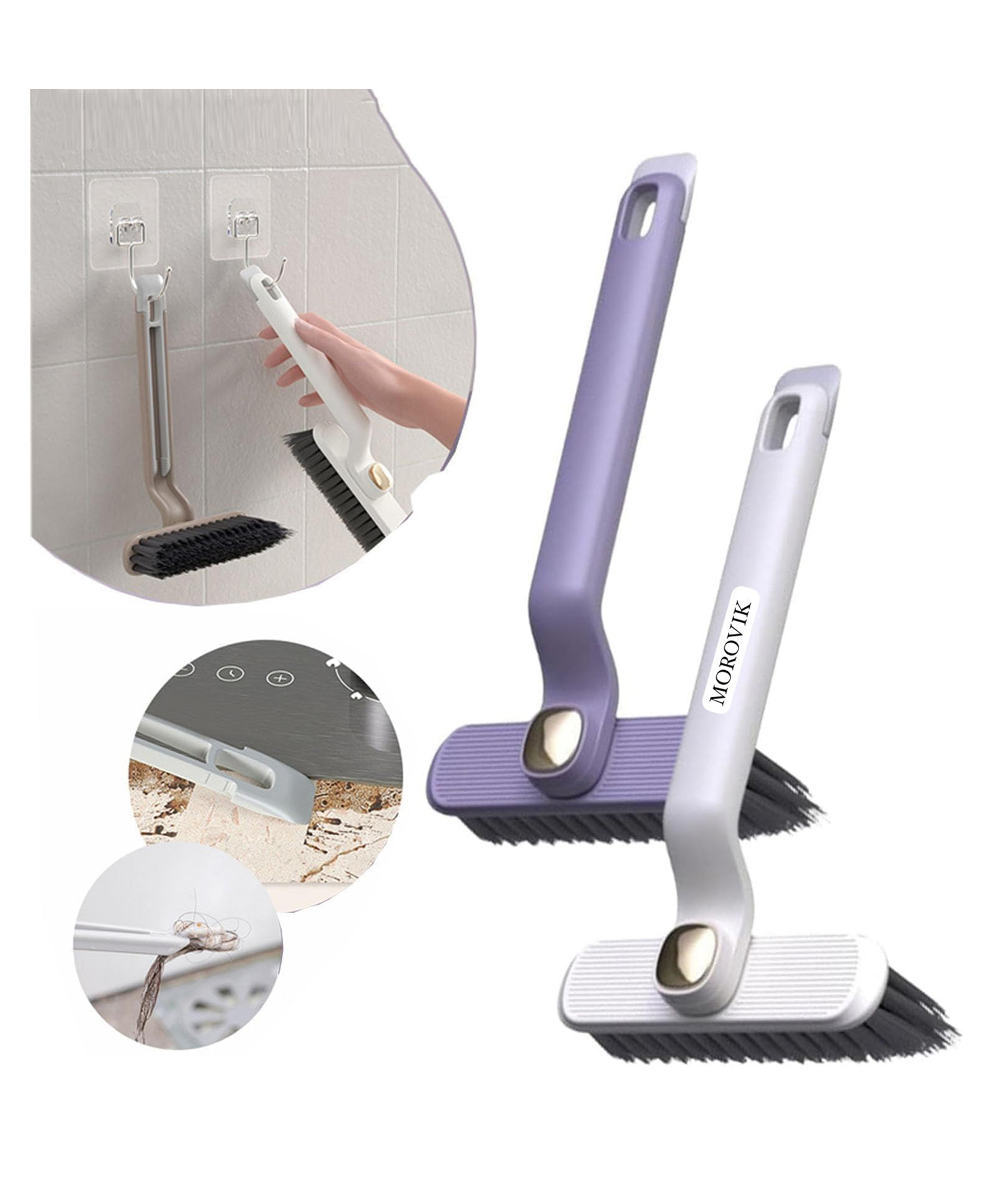 WENS Multifunctional 360 Rotating Crevice Cleaning Brush (MultiColor)-picture-10