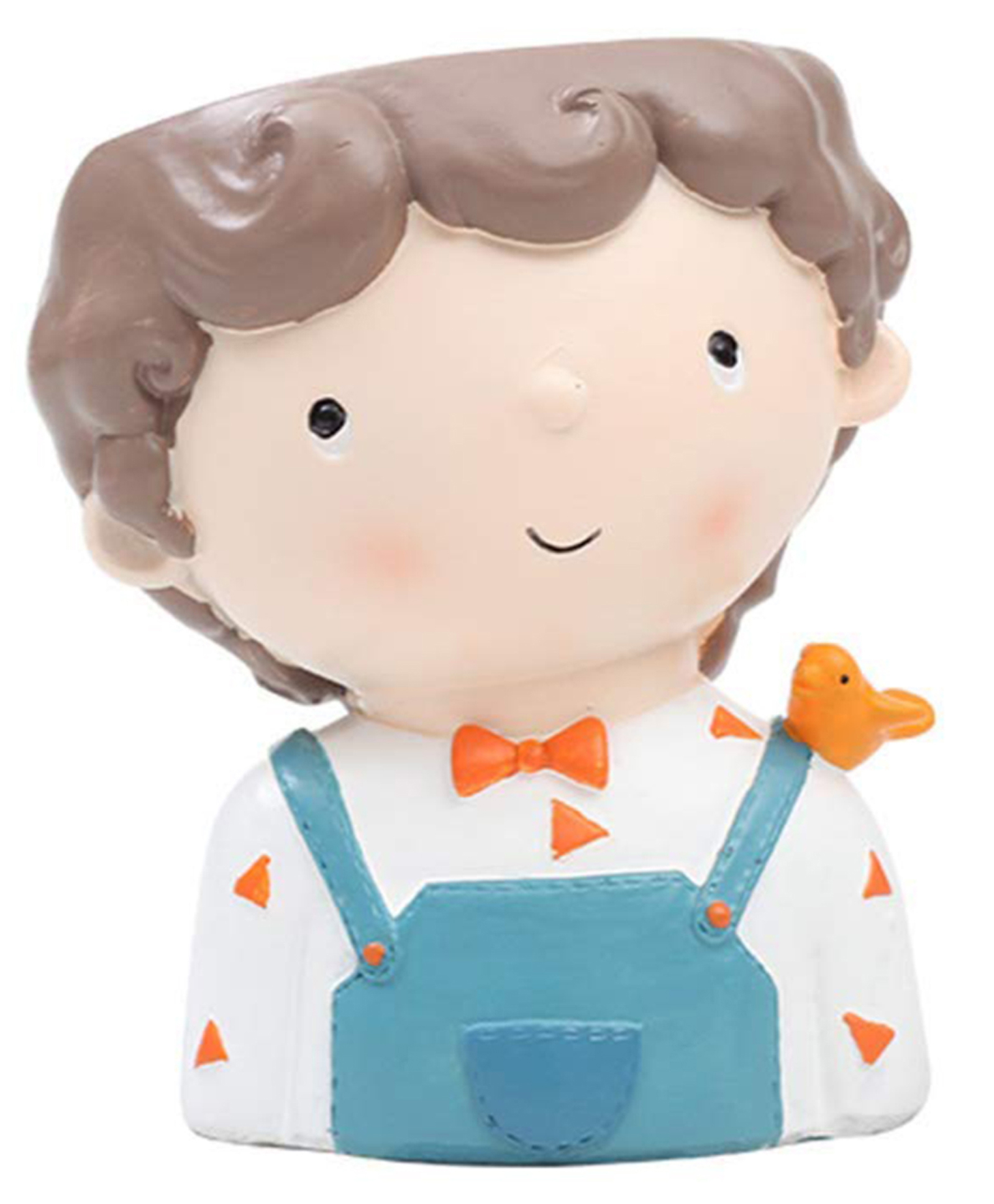 WENS Handcrafted Resin Baby Boy Creative Succulent Flower Pots-image-4