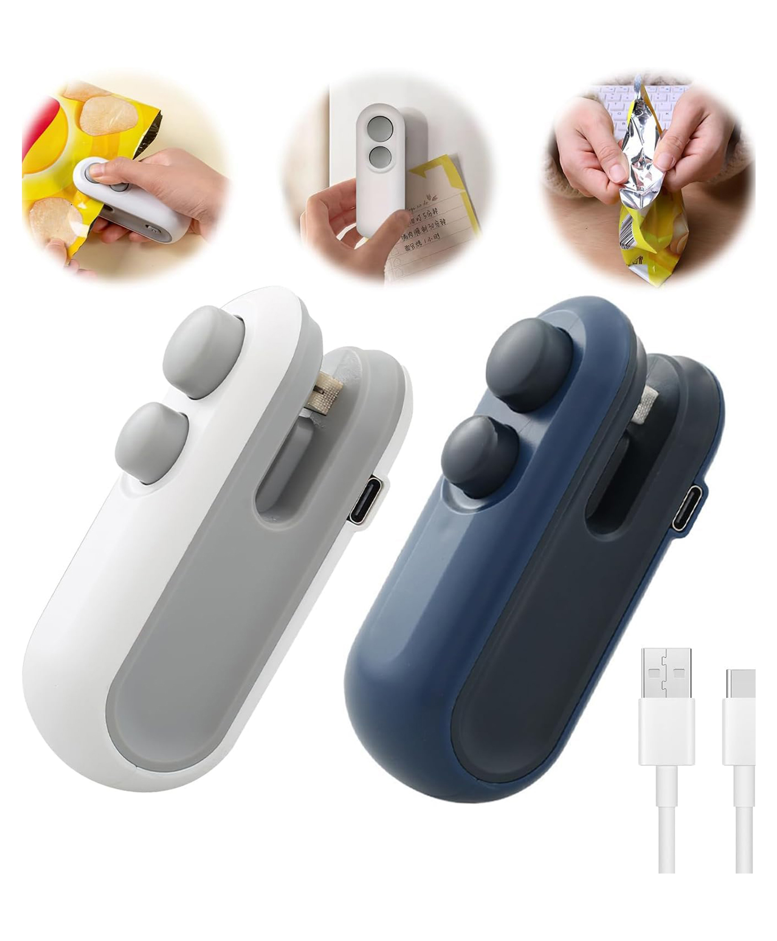 WENS Portable Mini USB Rechargeable Handheld Bag Sealer Machine-picture-10