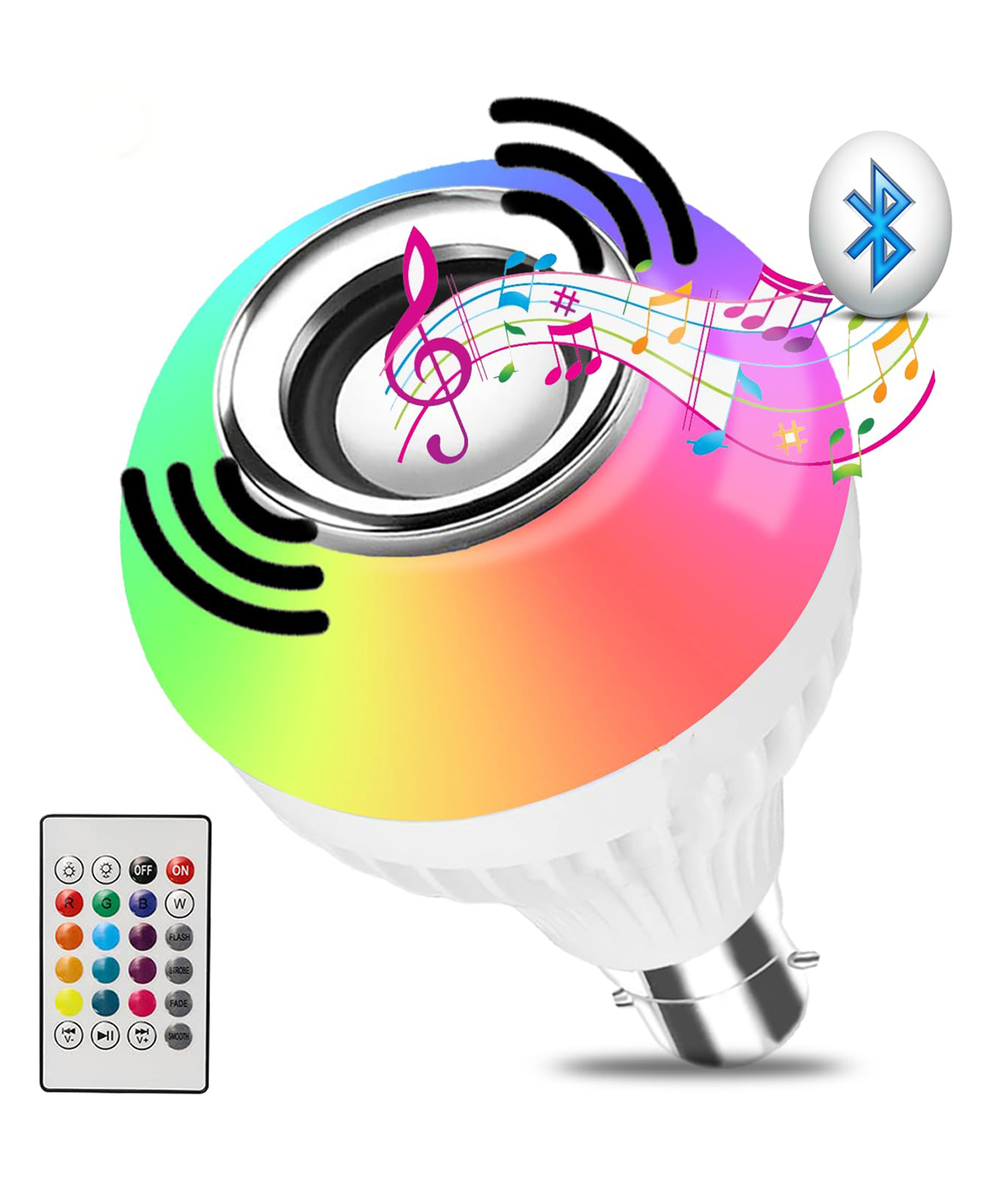 WENS Smart RBG Bulb with inbuilt Speaker for Festive Season Decoration 16 Different Color Changing LED Smart Bulb with Speaker & Bluetooth-picture-26