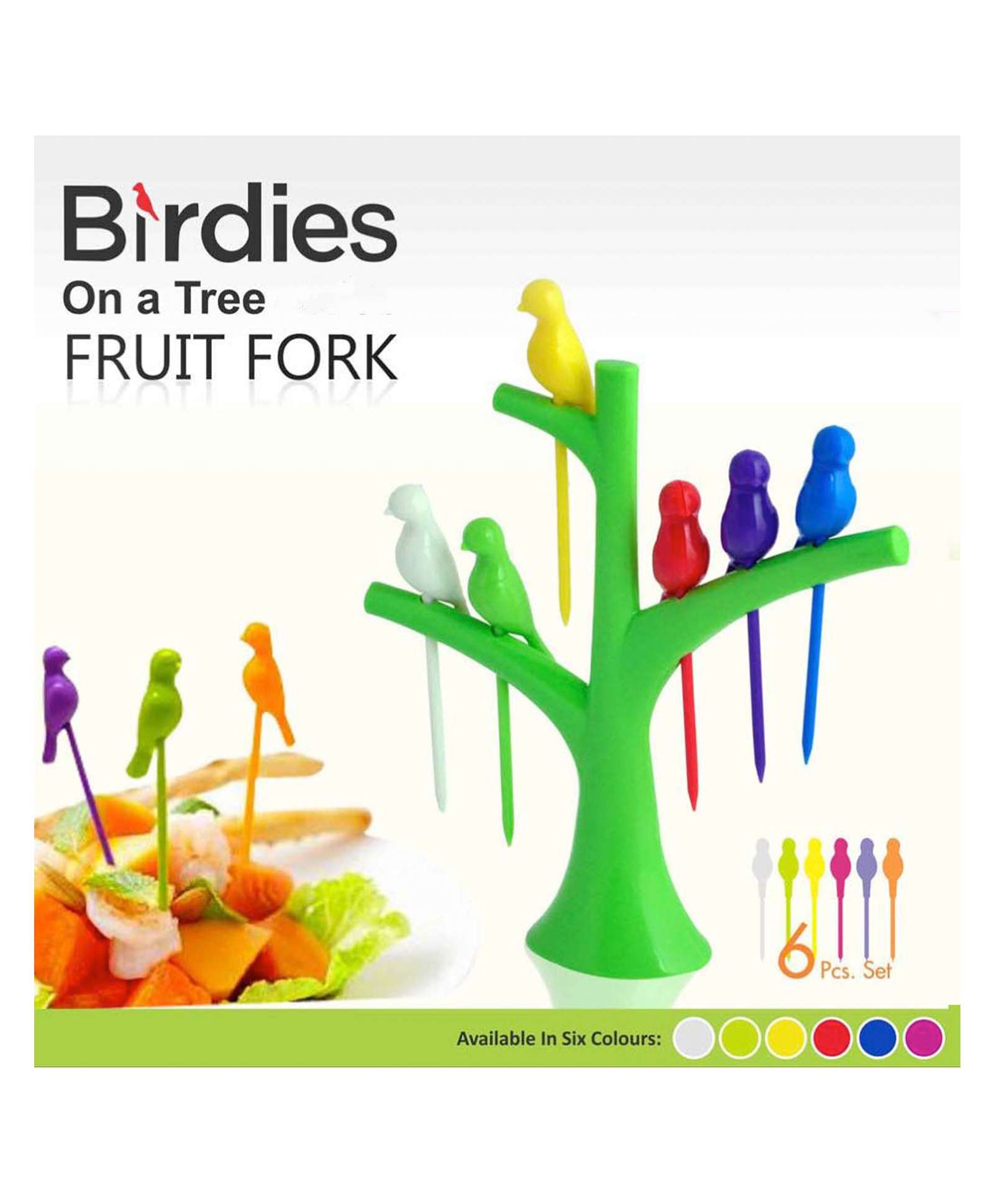 WENS Birdies on a Tree Fruit Fork Set-image-3