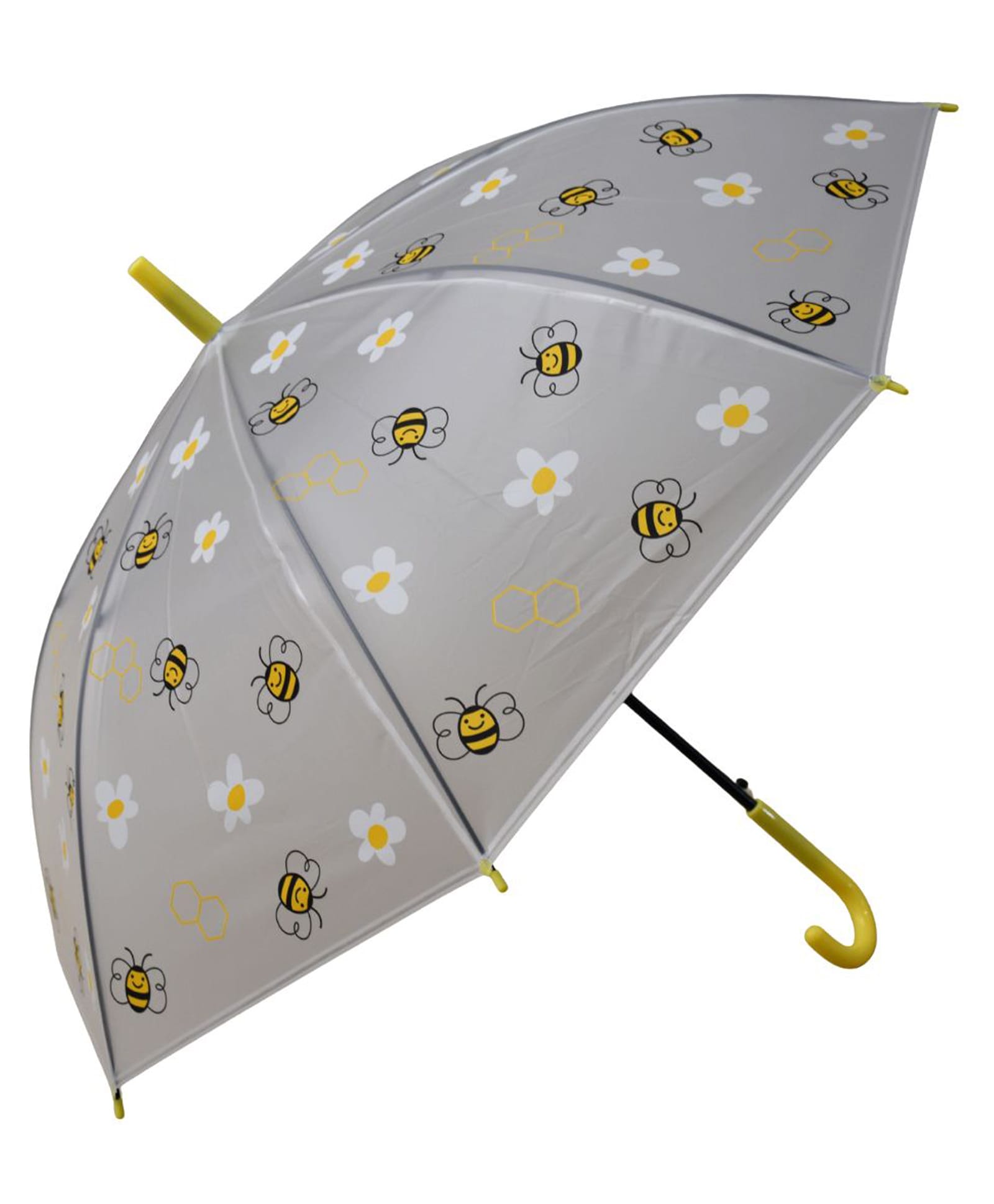 CHAATEWALA Floral & Bumblebee Printed Umbrella - Grey-picture-36