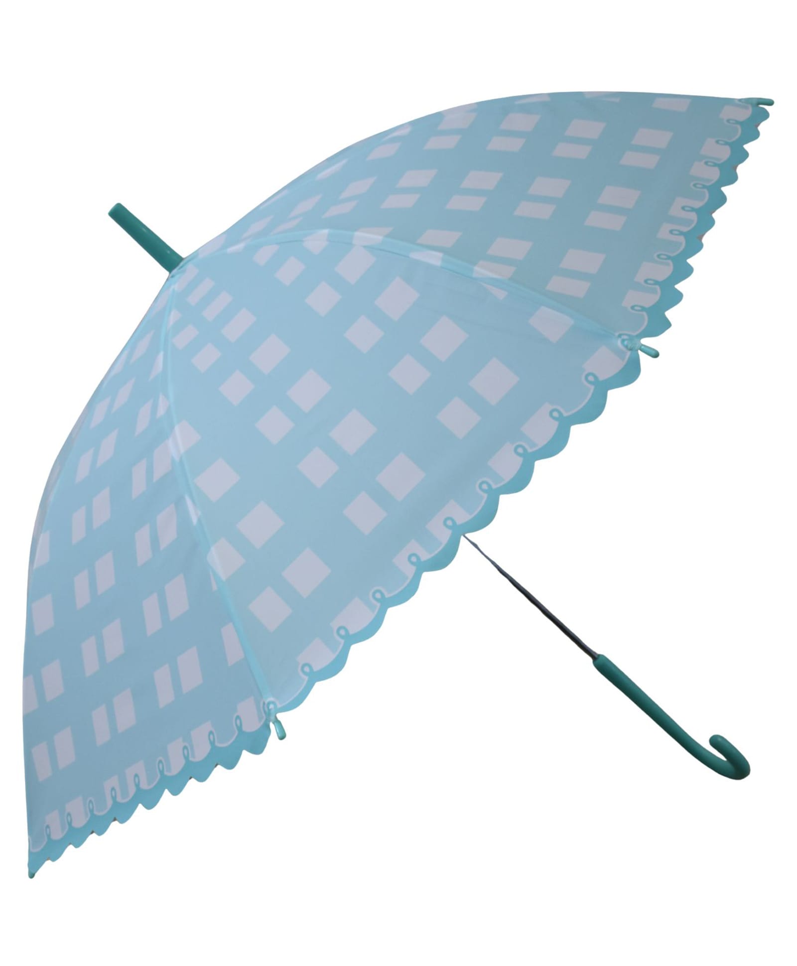 CHAATEWALA Checked Umbrella - Light Blue-picture-23